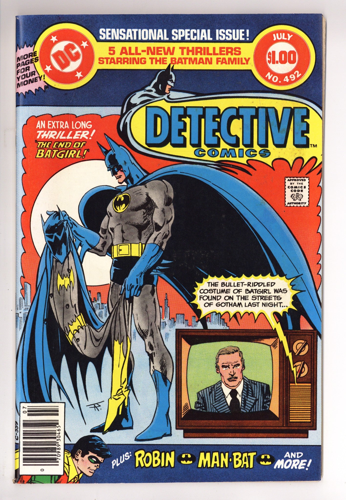 Detective Comics Vol 1 492 VF/NM (9.0) (1980) 