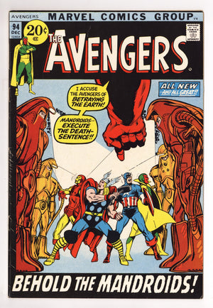 The Avengers Vol 1 94 FN+ (6.5) (1971)