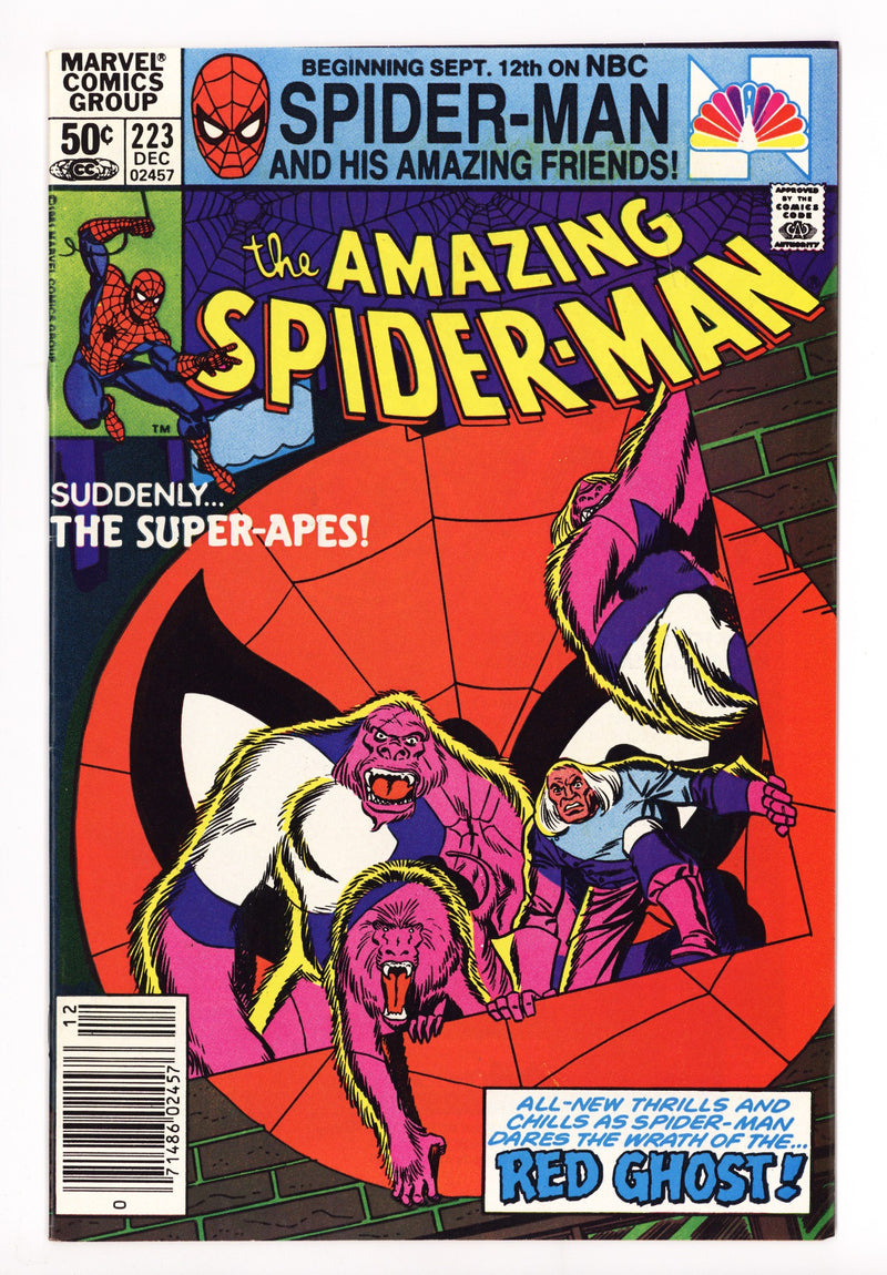 The Amazing Spider-Man Vol 1 223 VF+ (8.5) (1981) Newsstand 