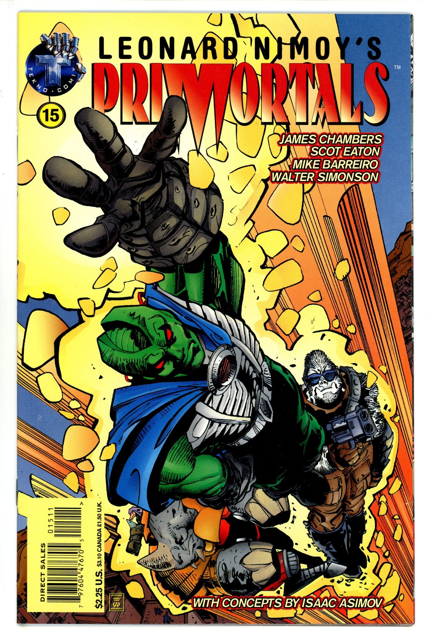 Leonard Nimoy's Primortals Vol 1 15 (1996)
