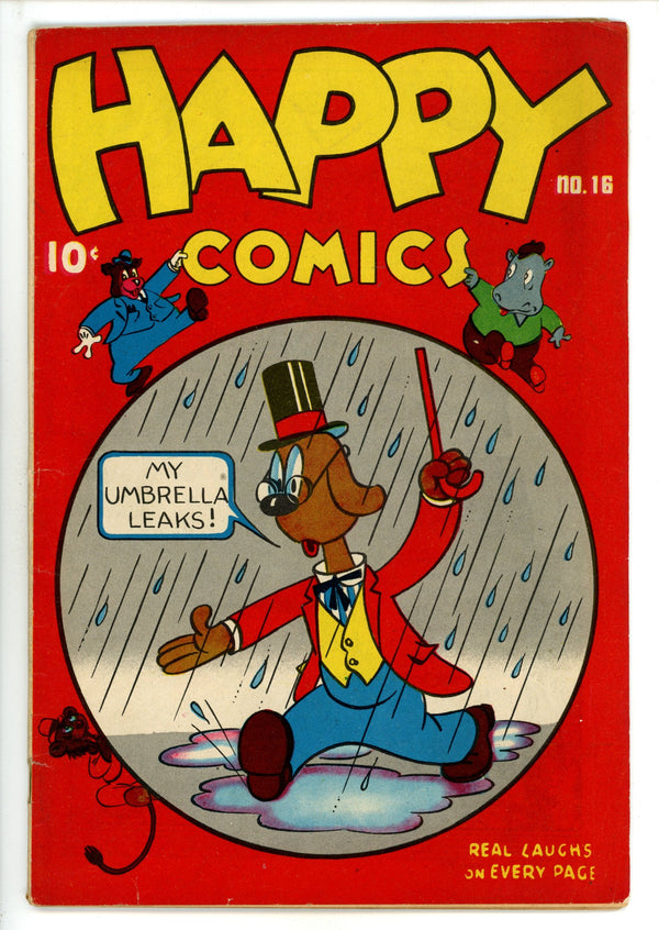 Happy Comics 16 VG/FN (5.0) Manufactured W/O Top Stpl (1946)