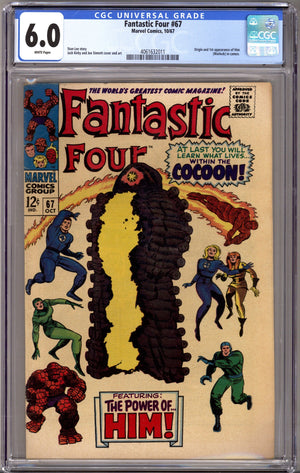 Fantastic Four Vol 1 67 CGC 6.0 (FN)   (1967)