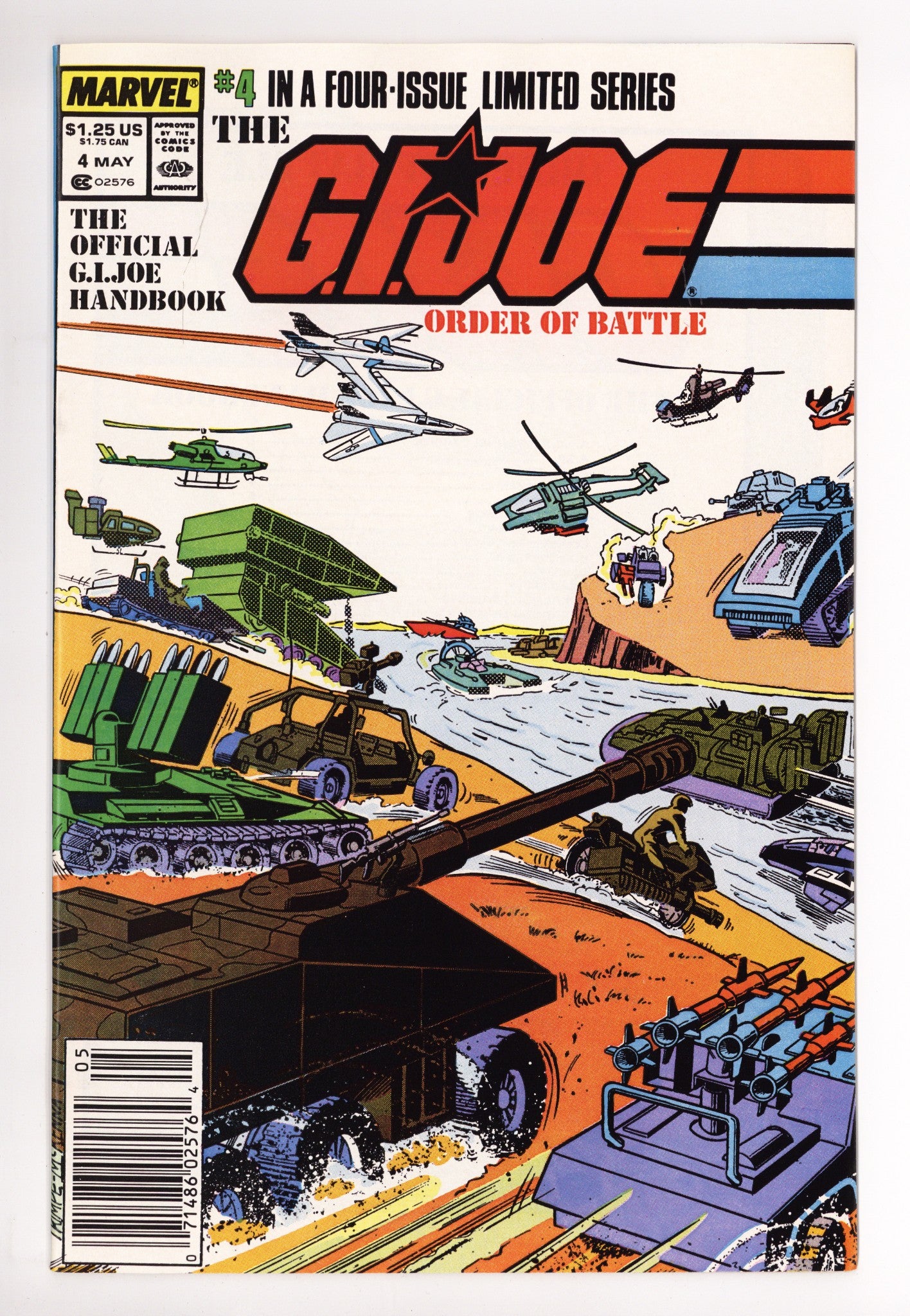 The G.I. Joe Order of Battle 4 NM (9.4) (1987) Newsstand 