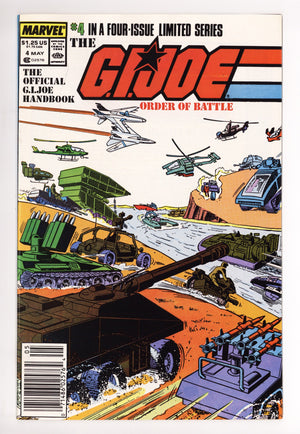 The G.I. Joe Order of Battle 4 NM (9.4) (1987) Newsstand