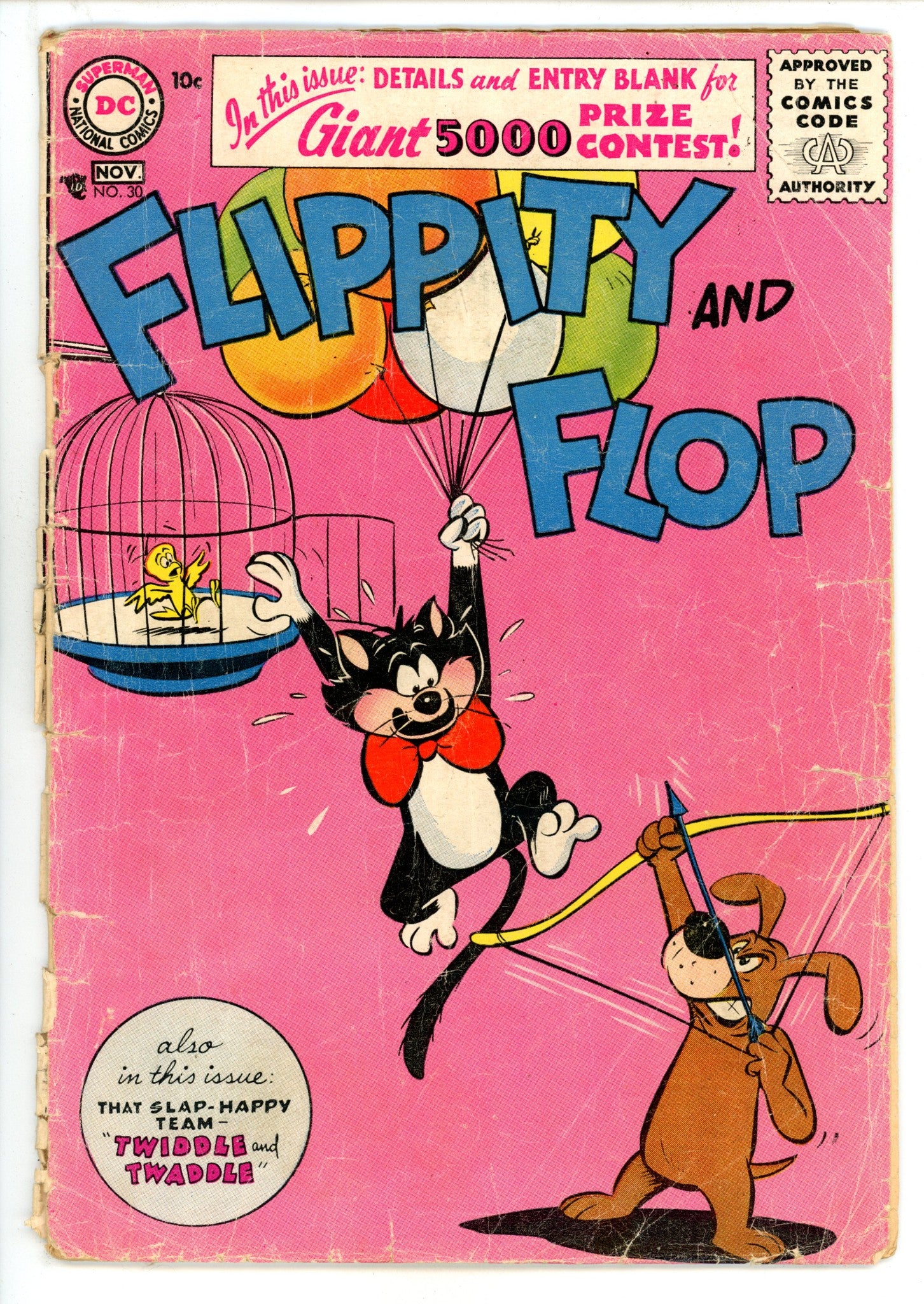 Flippity & Flop 30 FR (1.0) Cover Detached (1956) 