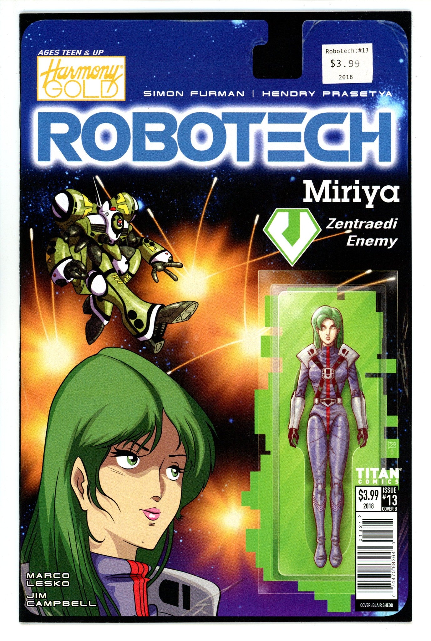 Robotech 13 High Grade (2018) Shedd Action Figure Variant 
