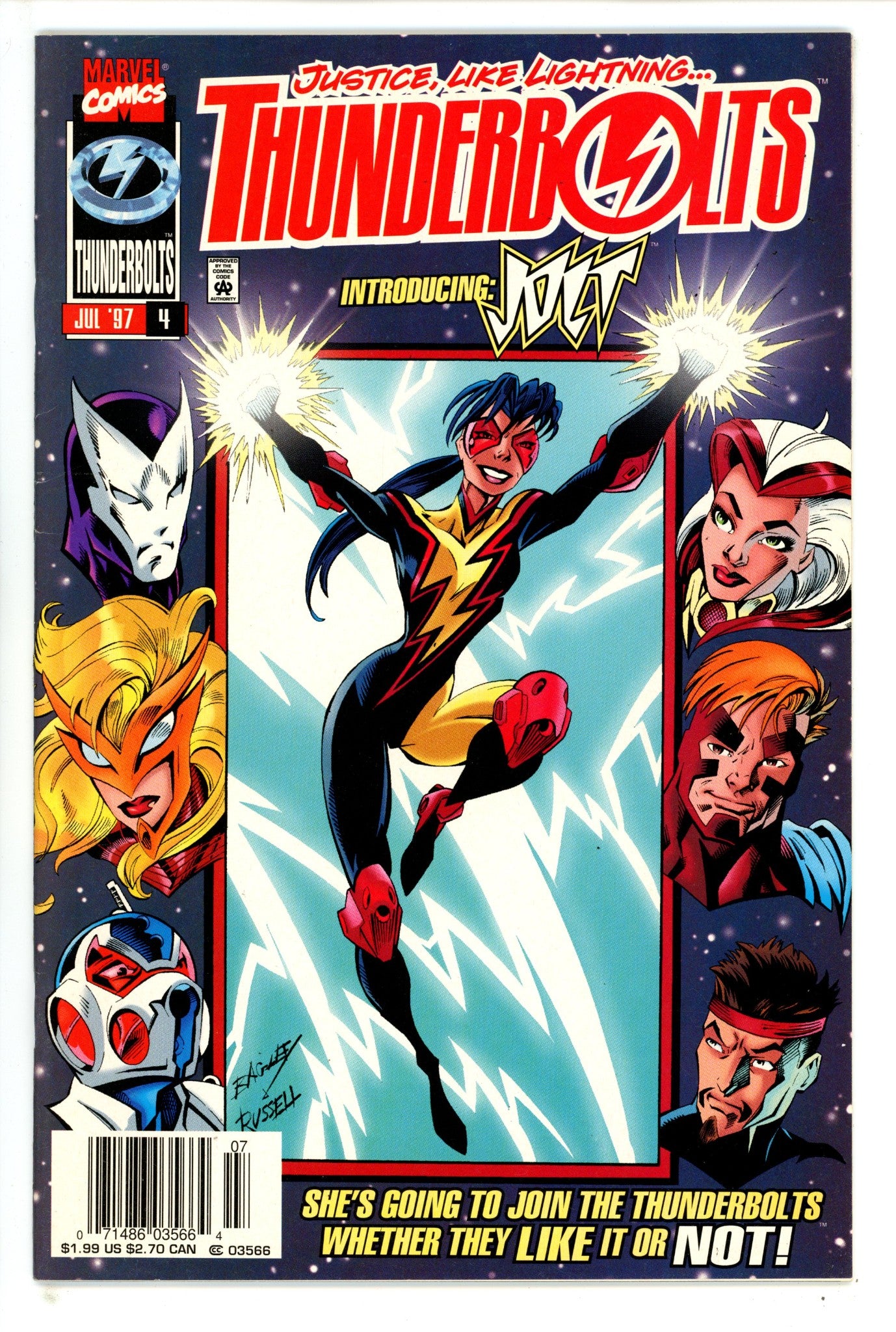 Thunderbolts Vol 1 4 Newsstand VF- (1997)