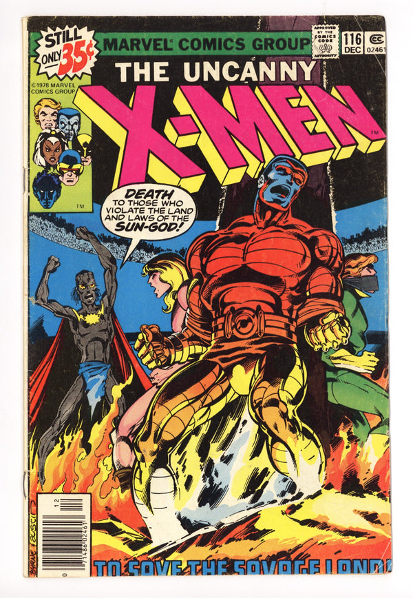 The X-Men Vol 1 116 GD/VG (3.0) (1978) Signed x1 1st Page Terry Austin