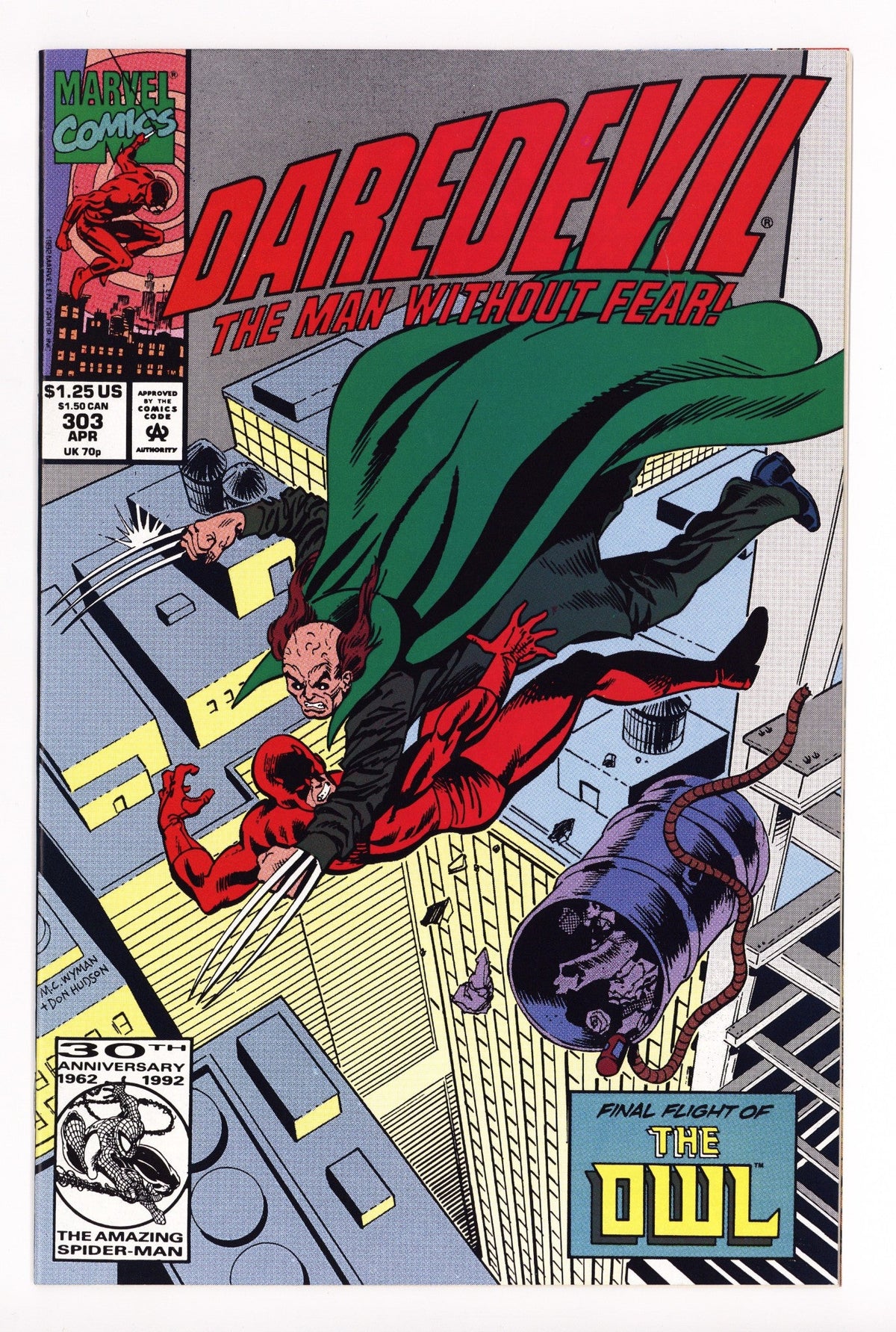 Daredevil Vol 1 303  High Grade   (1992)