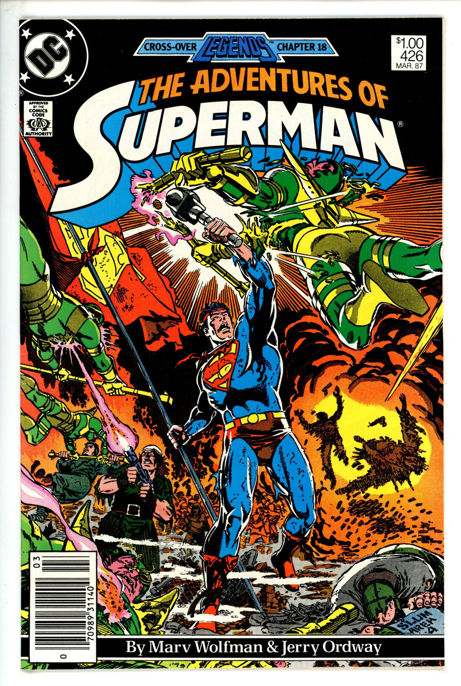 Adventures of Superman Vol 1 426 Canadian Variant VF/NM (1987)