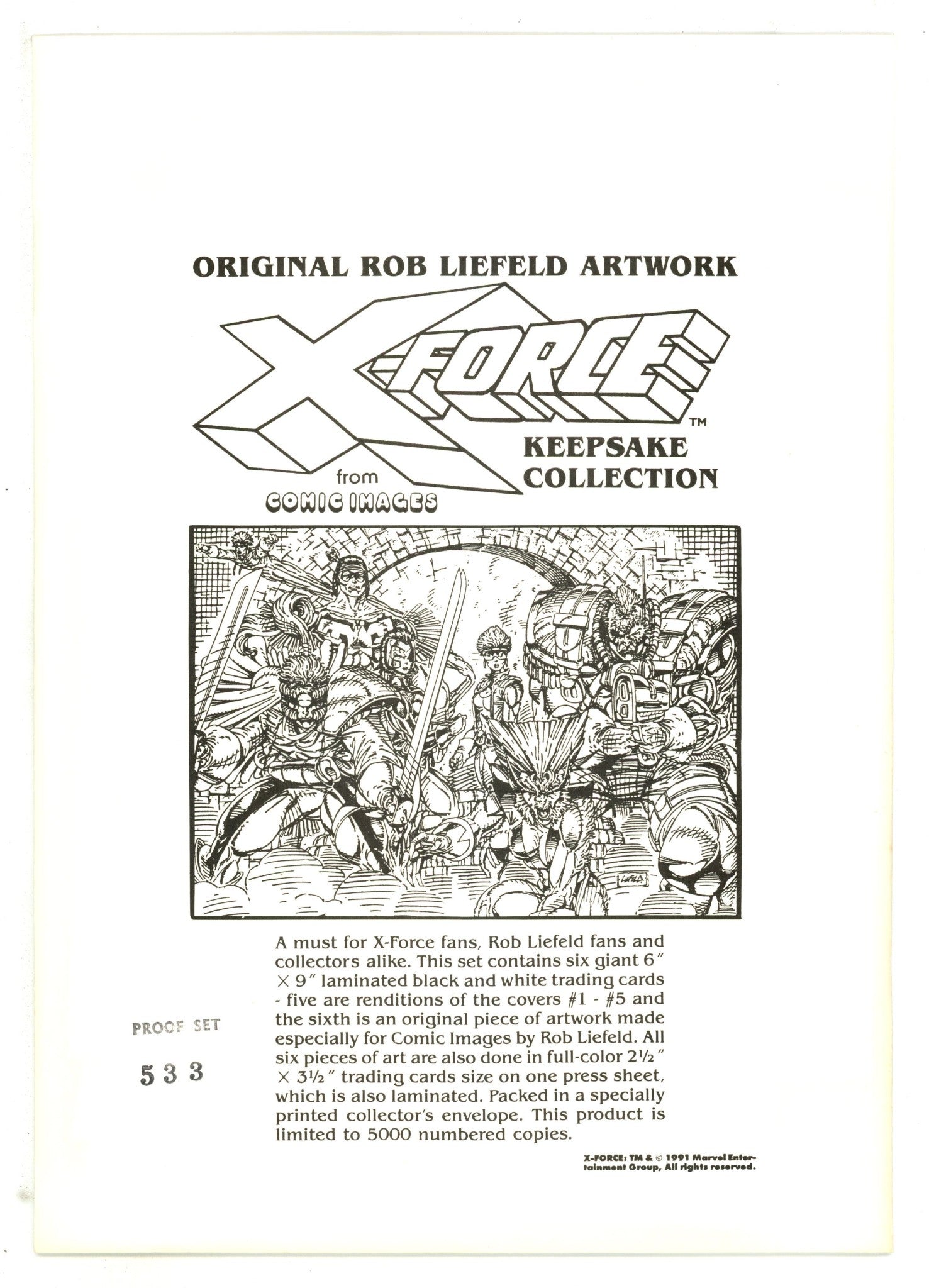 X-Force Keepsake Collection Proof Set [nn] VF+ (8.5) (1991) 
