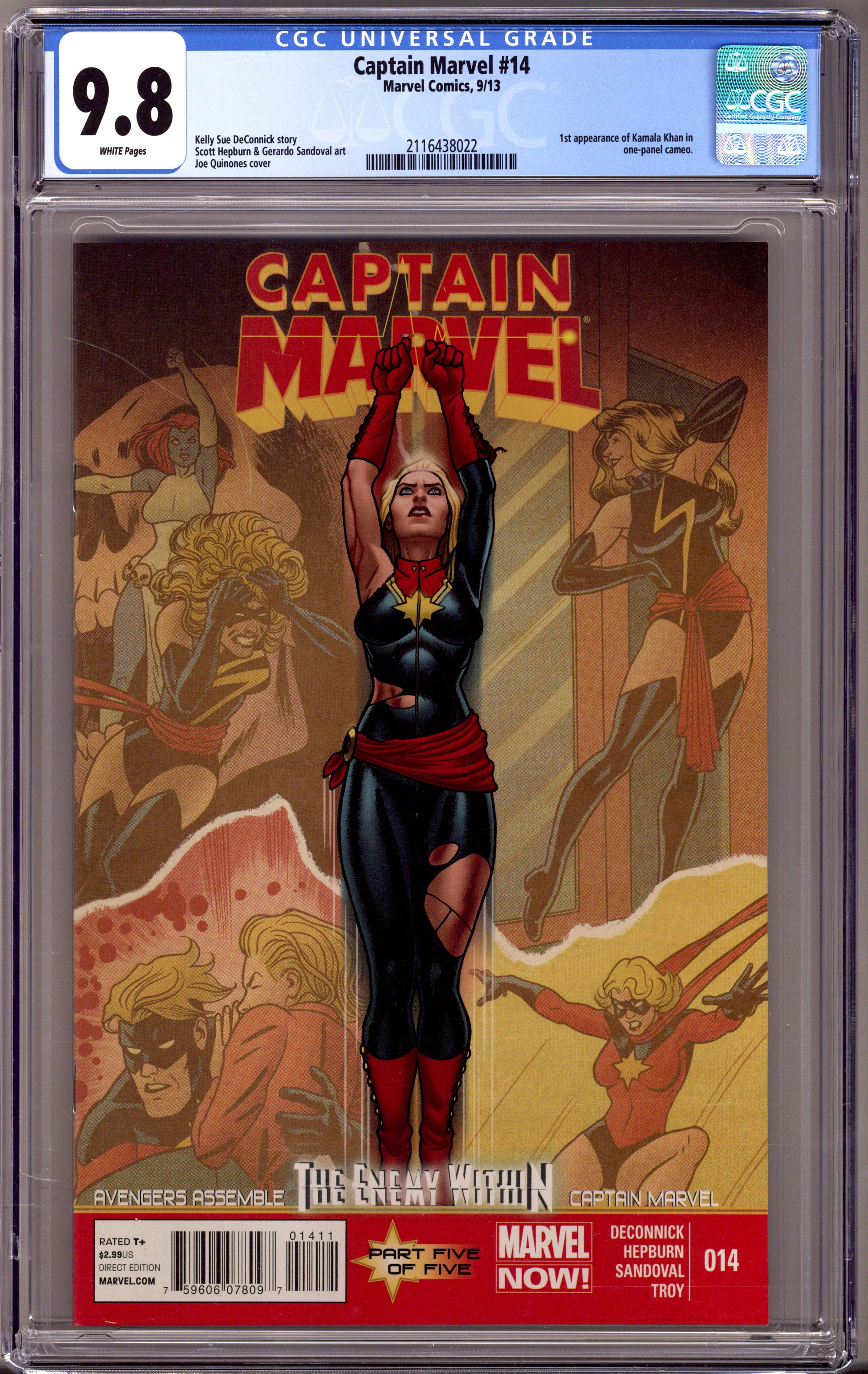Captain Marvel Vol 8 14 CGC 9.8 (NM/M) (2013) 
