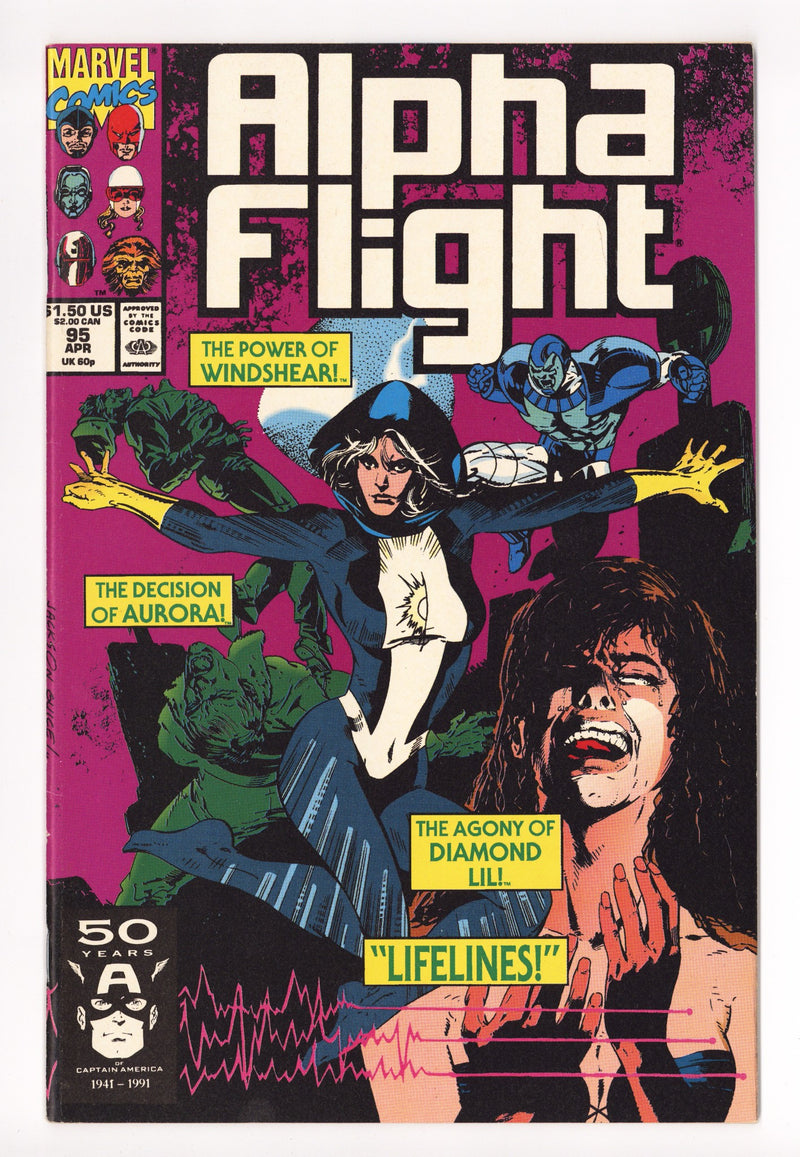 Alpha Flight Vol 1 95 Mid Grade (1991) 
