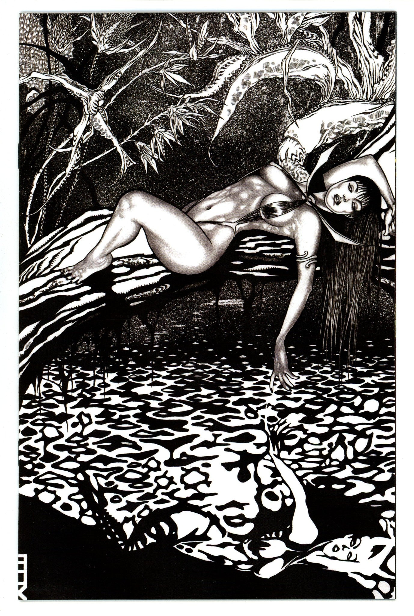 Vampirella versus Purgatori 5 High Grade (2021) Fox B&W Virgin Incentive Variant 