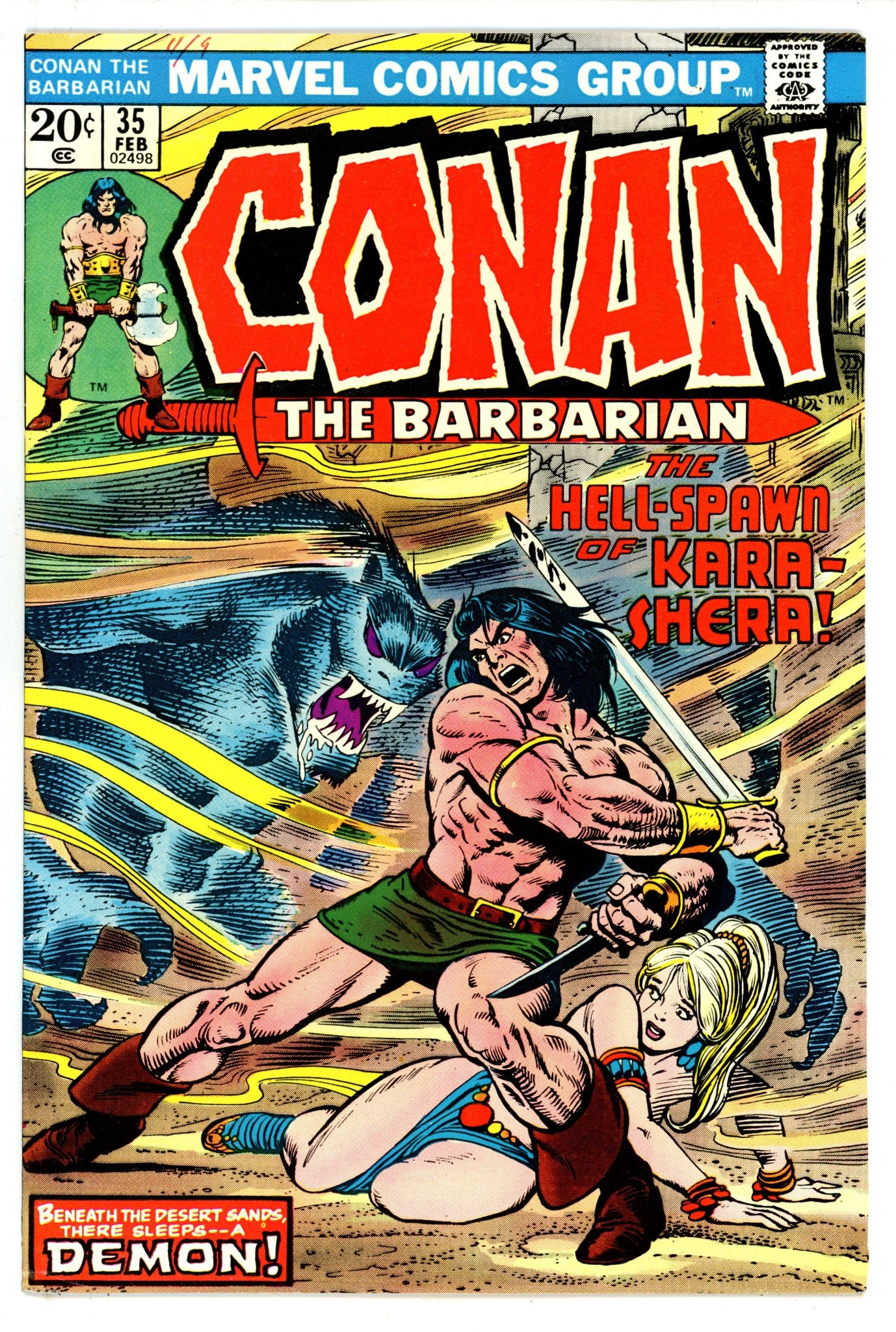 Conan the Barbarian Vol 1 35 FN (6.0) (1974) 