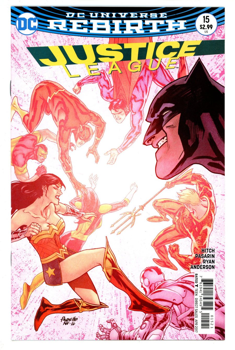 Justice League Vol 2 15 High Grade (2017) Paquette Variant 