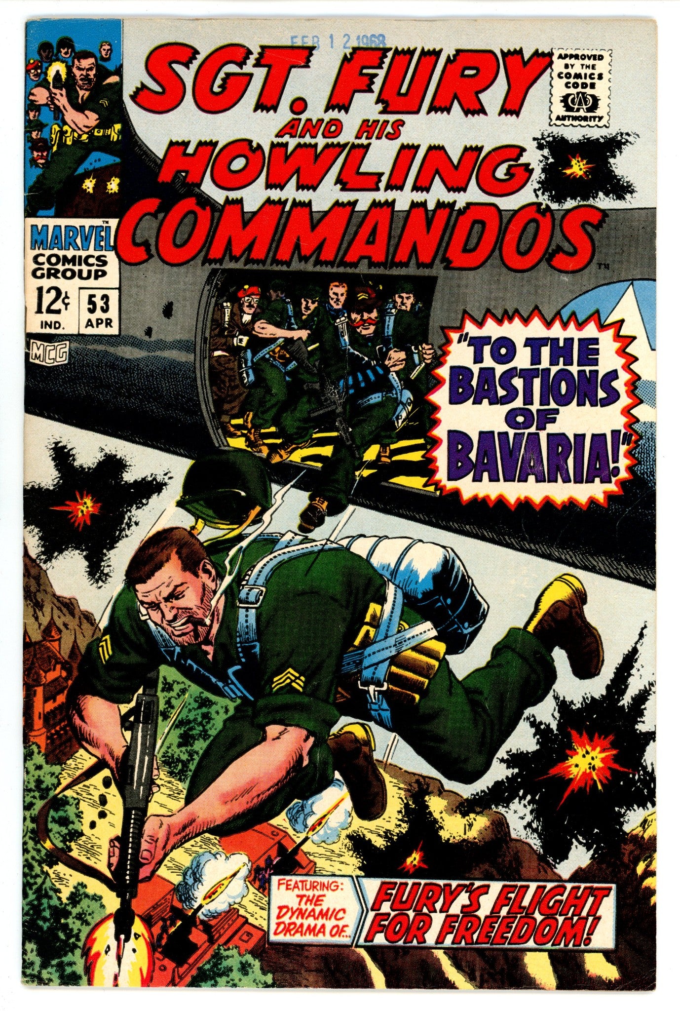 Sgt. Fury 53 VG/FN (5.0) (1968) 