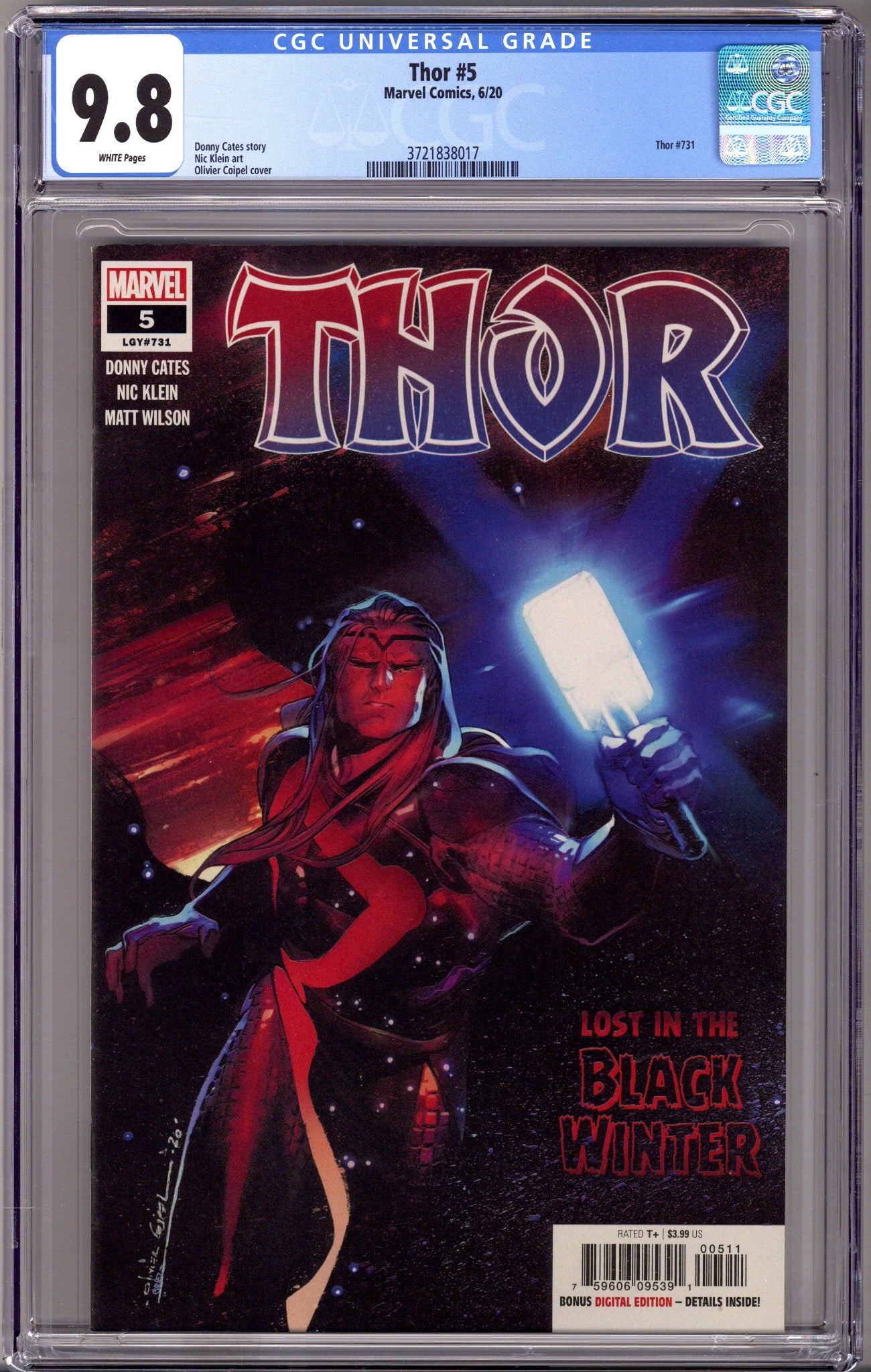 Thor Vol 6 5 (731) CGC 9.8 (NM/M) (2020) 