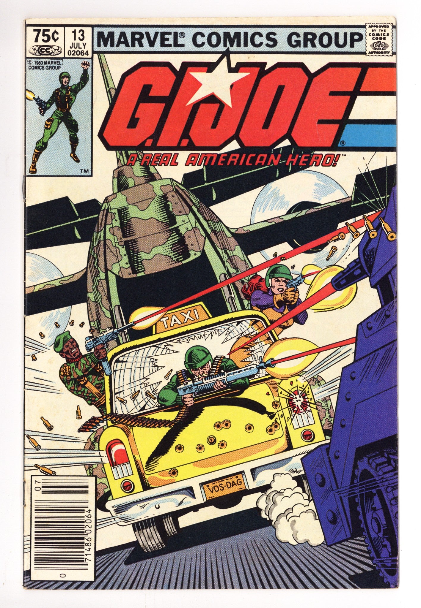 G.I. Joe, A Real American Hero 13 VG (4.0) (1983) Canadian Price Variant 