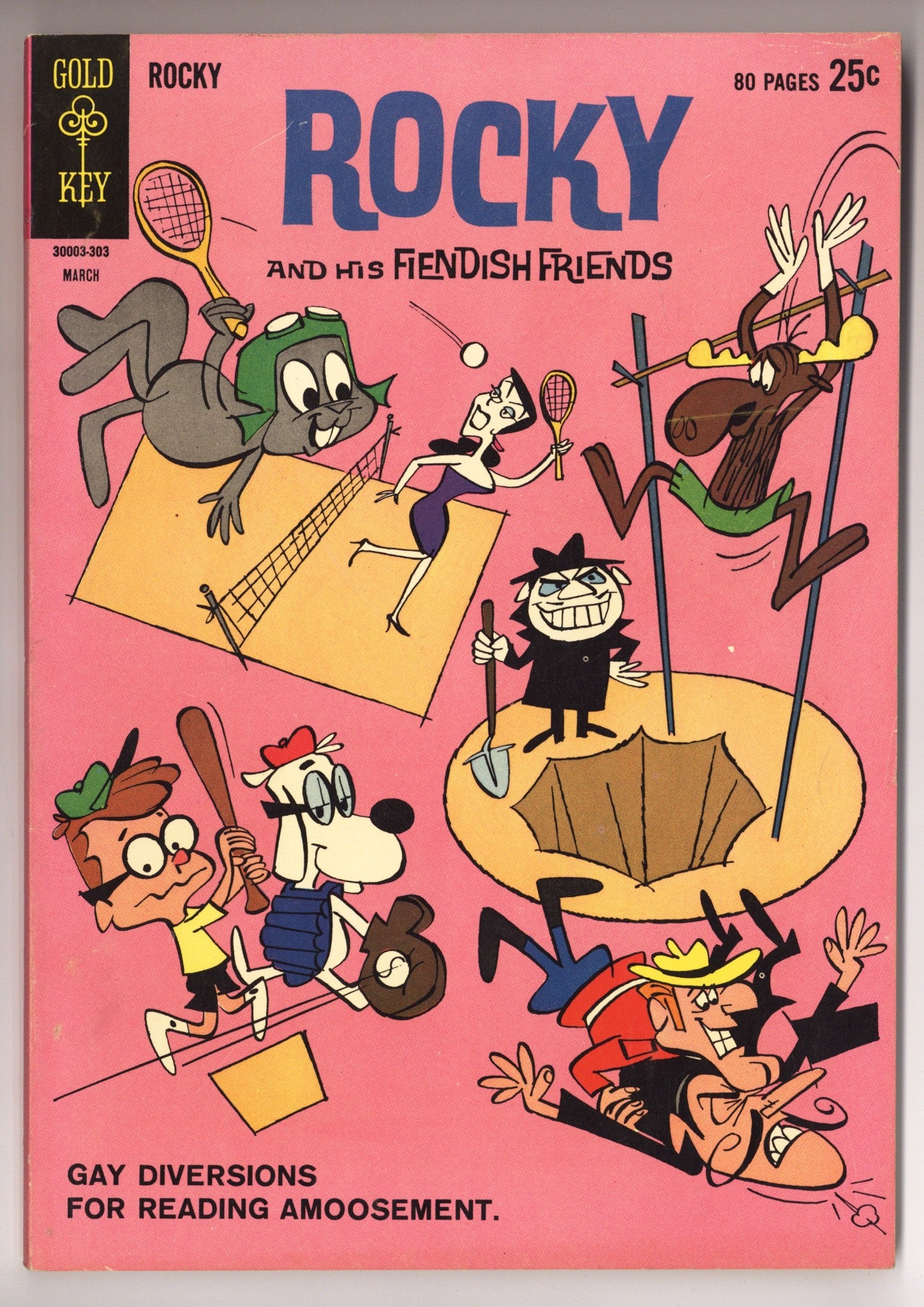 Rocky and His Fiendish Friends 3 VG+ (4.5) (1963) 