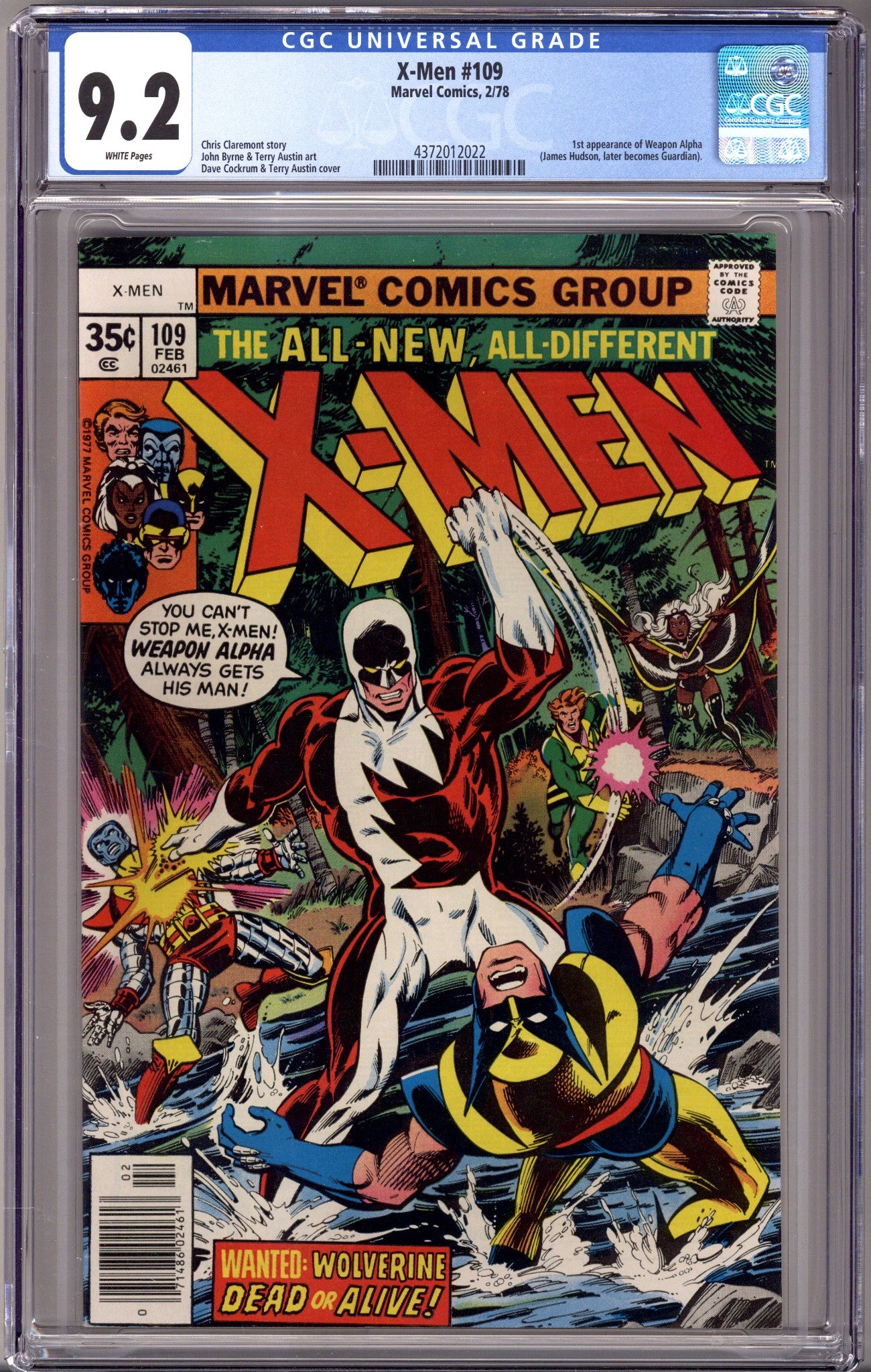 The X-Men Vol 1 109 CGC 9.2 (NM-) (1978) 