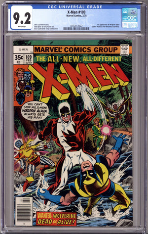 The X-Men Vol 1 109 CGC 9.2 (NM-) (1978)
