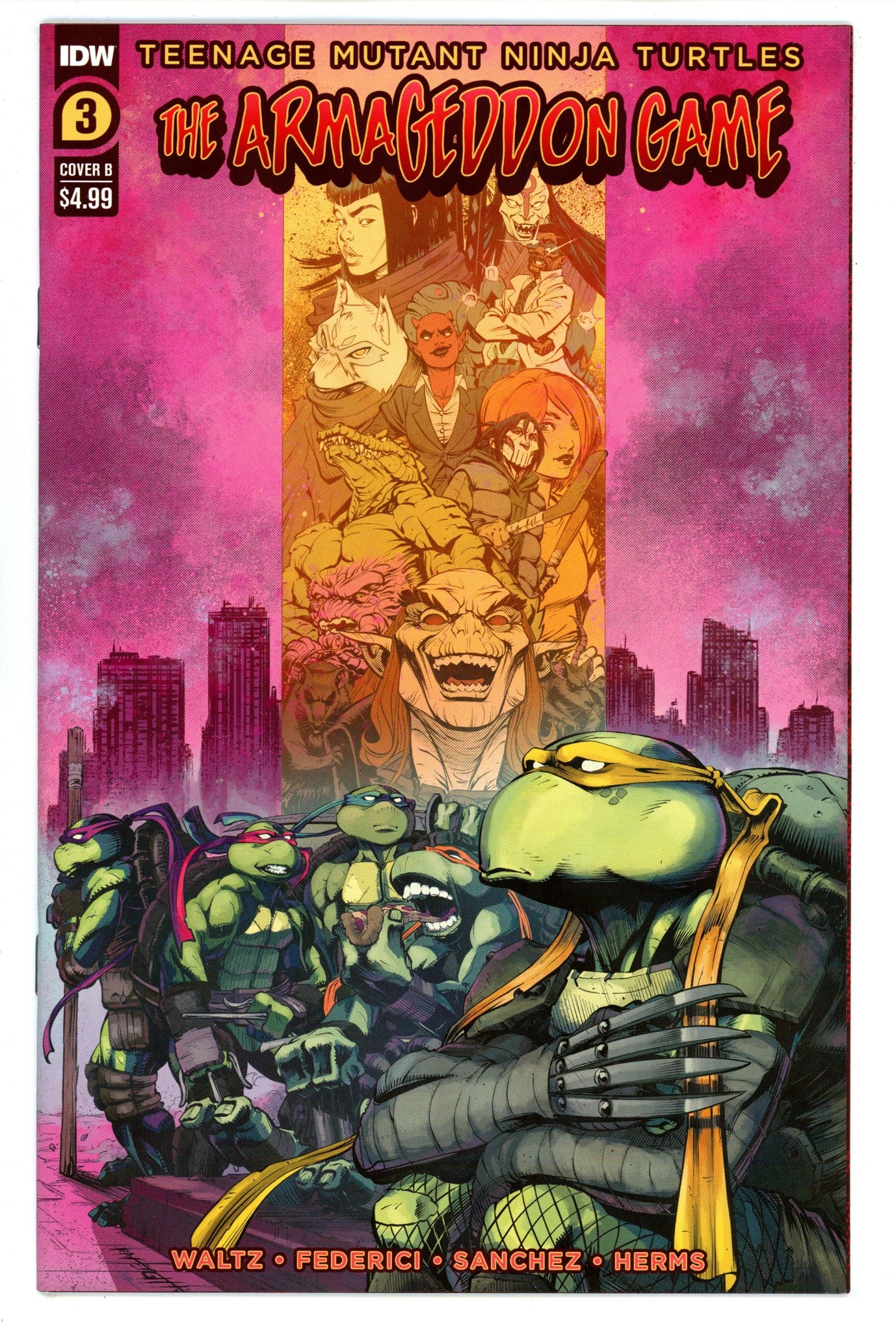 Teenage Mutant Ninja Turtles: The Armageddon Game 3 High Grade (2022) Height Variant 