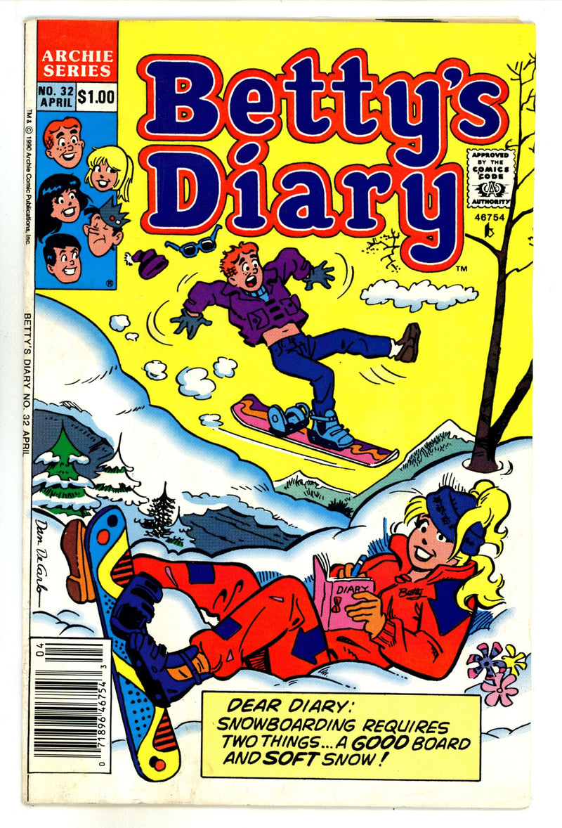 Betty's Diary 32 Low Grade (1990) Newsstand 