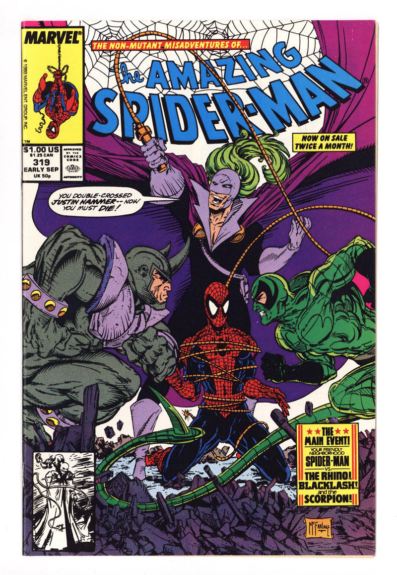 The Amazing Spider-Man Vol 1 319 VF (8.0) (1989) 