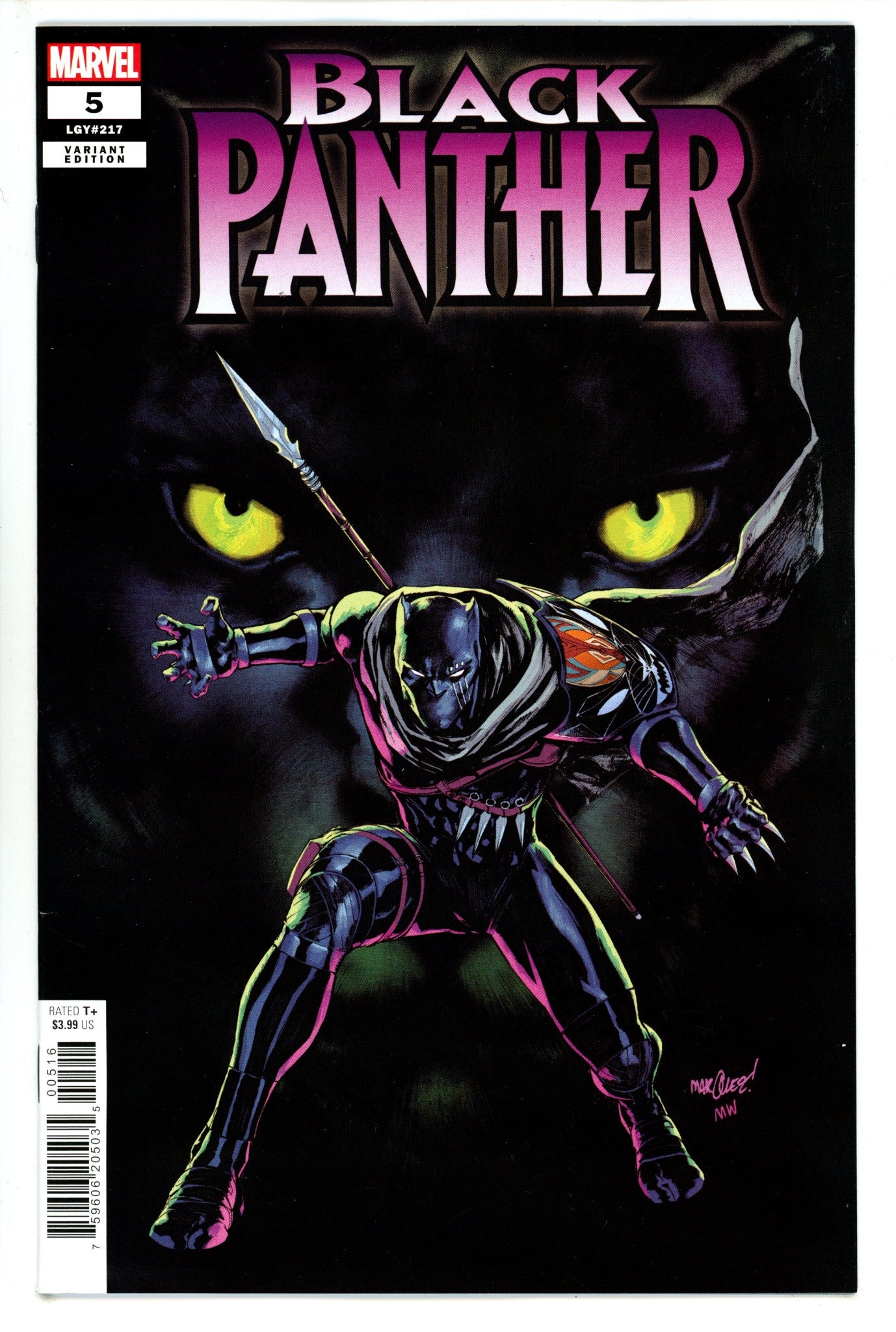 Black Panther Vol 9 5 Marquez Incentive Variant VF/NM (2023)