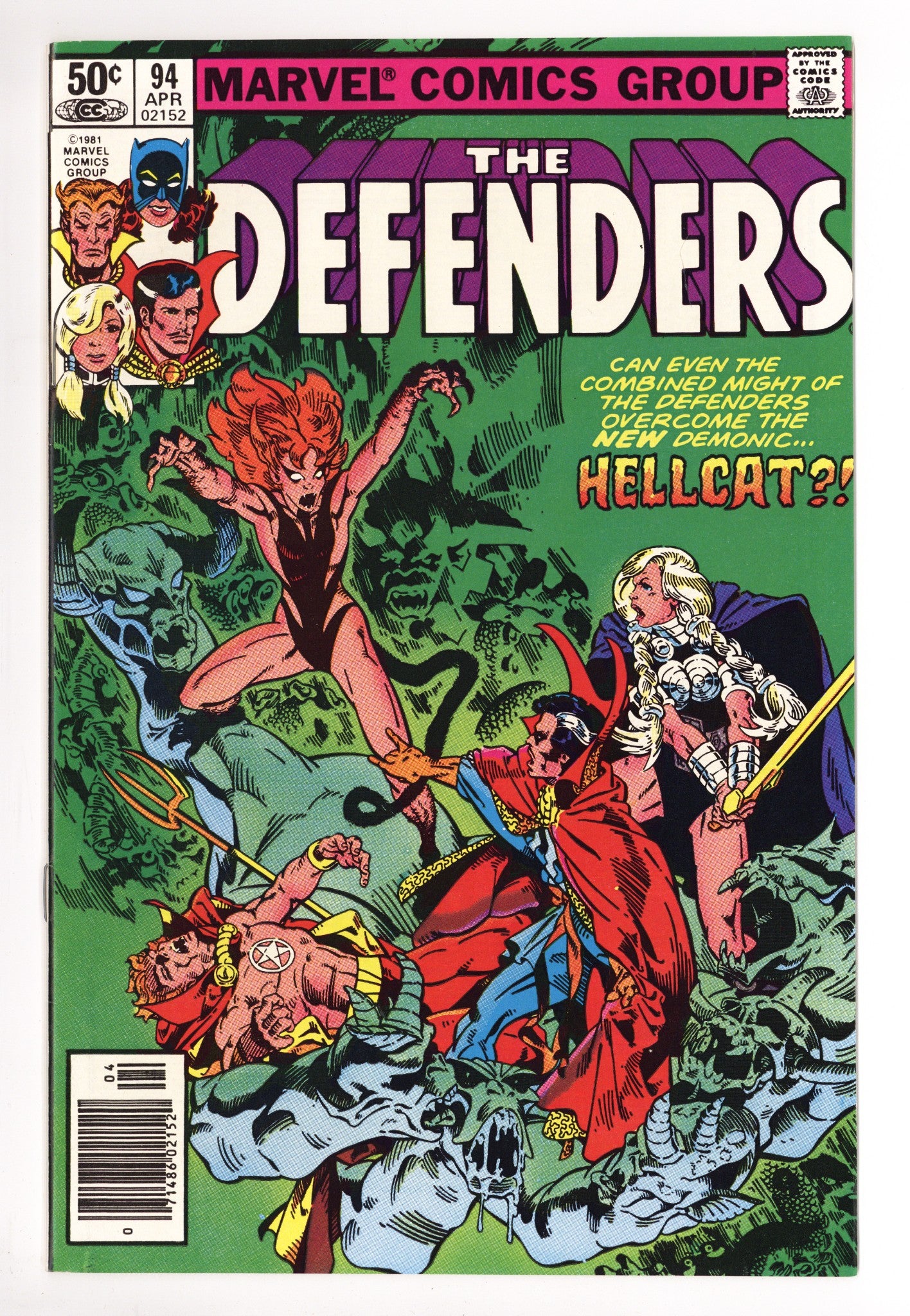 The Defenders Vol 1 94 VF/NM (9.0) (1981) Newsstand 