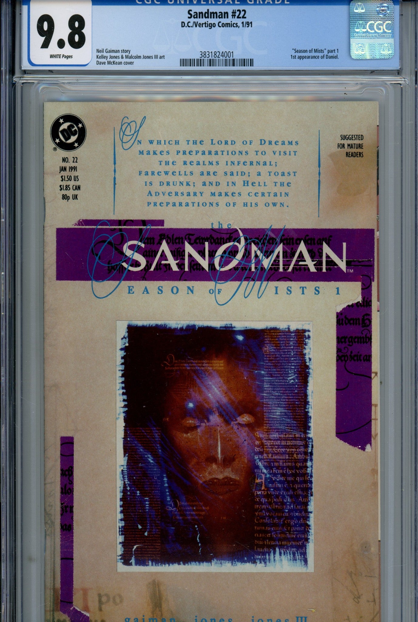 Sandman Vol 2 22 CGC 9.8 (NM/M) (1991) 