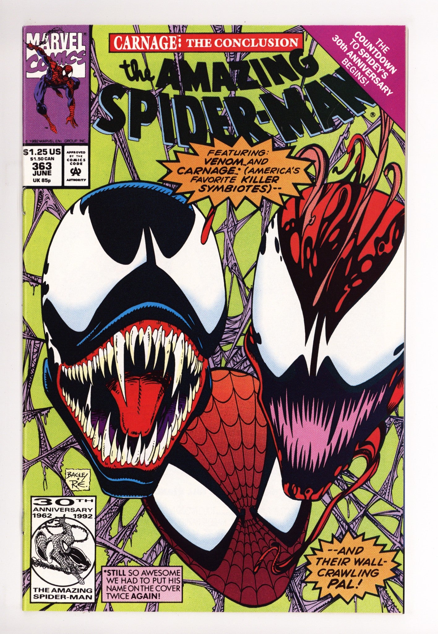 The Amazing Spider-Man Vol 1 363 NM (9.4) (1992) 