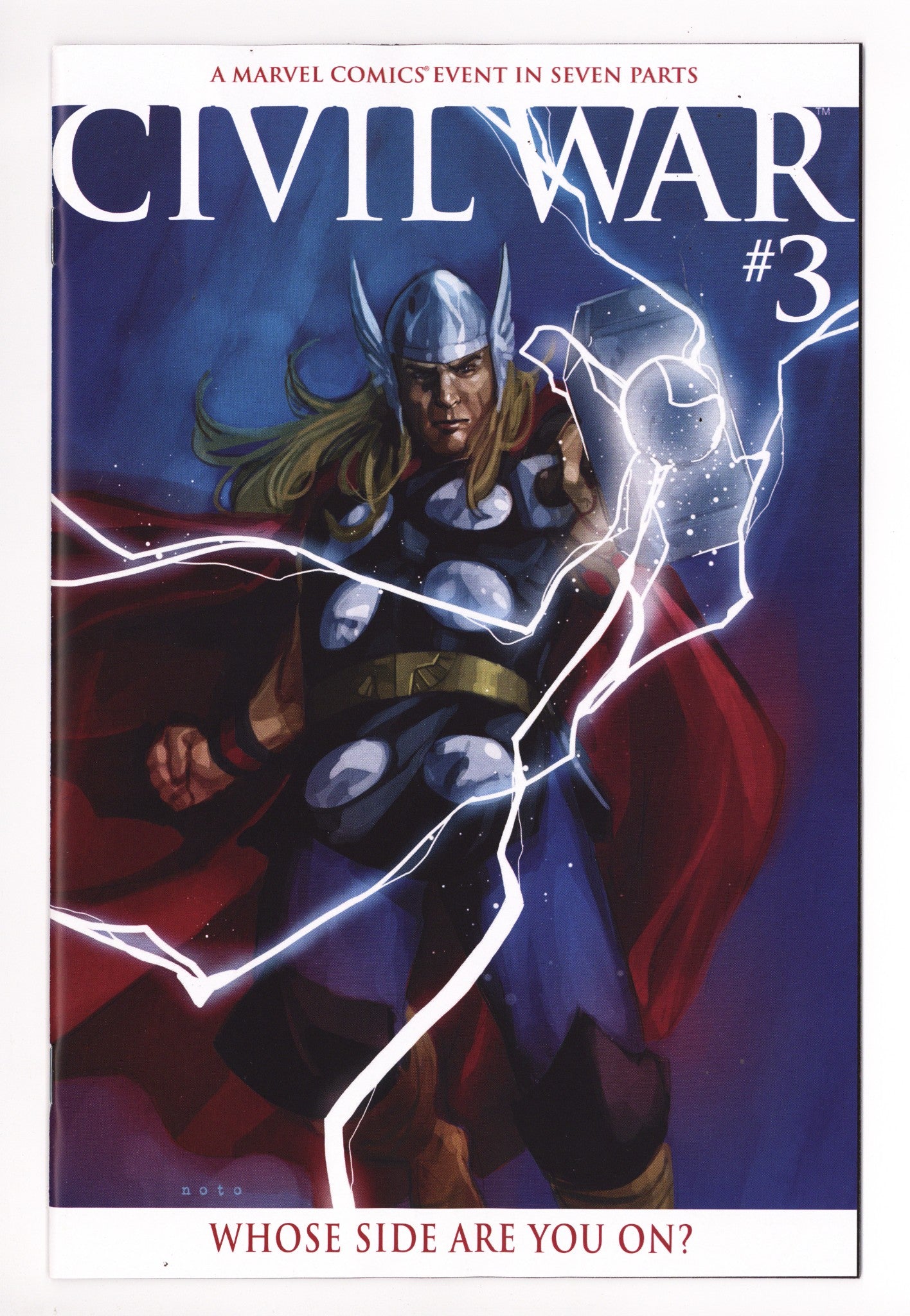 Civil War Vol 1 3 Noto  Facsimile Incentive NM  (2025)