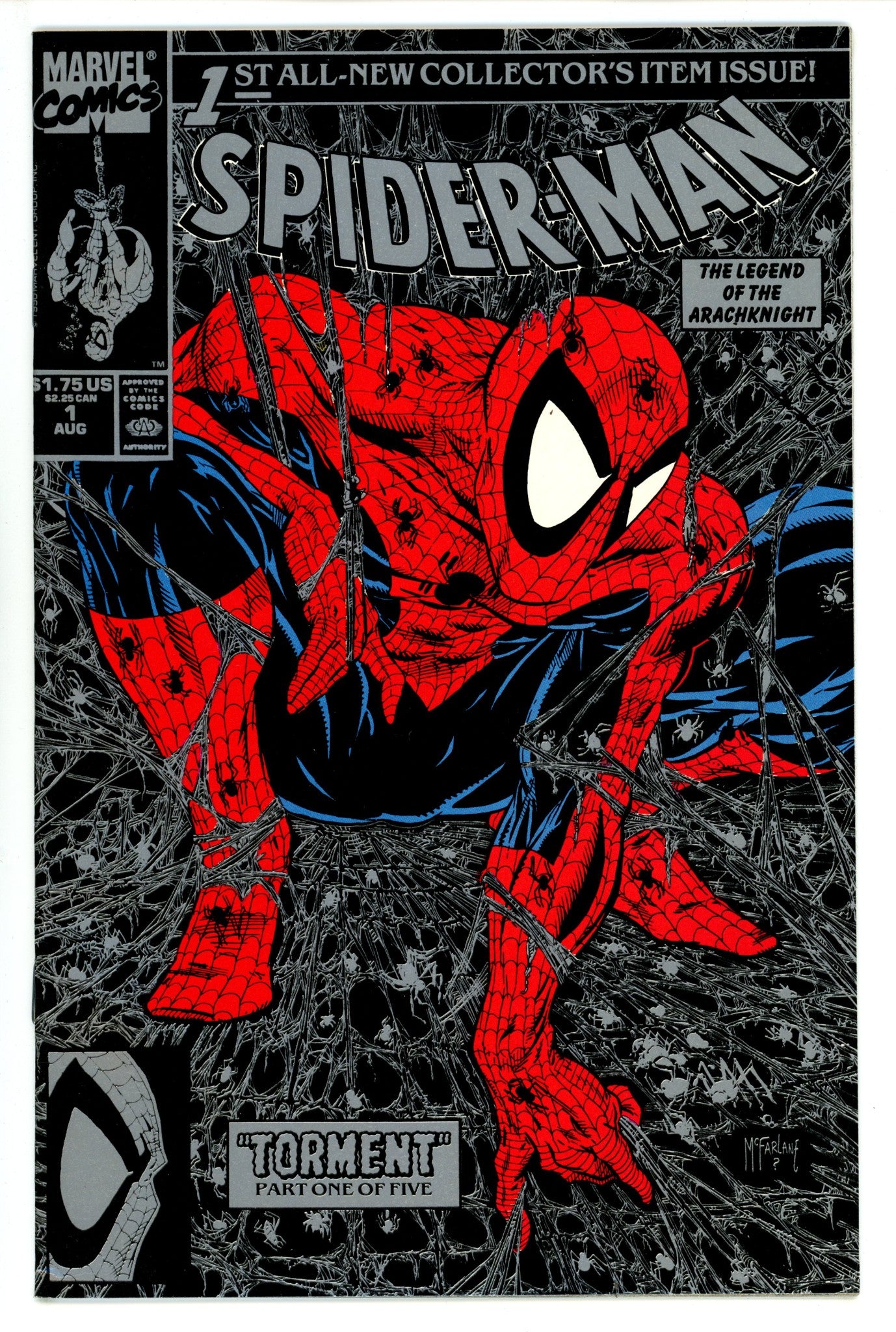 Spider-Man Vol 1 1 VF/NM (9.0) Silver (1990) Variant 