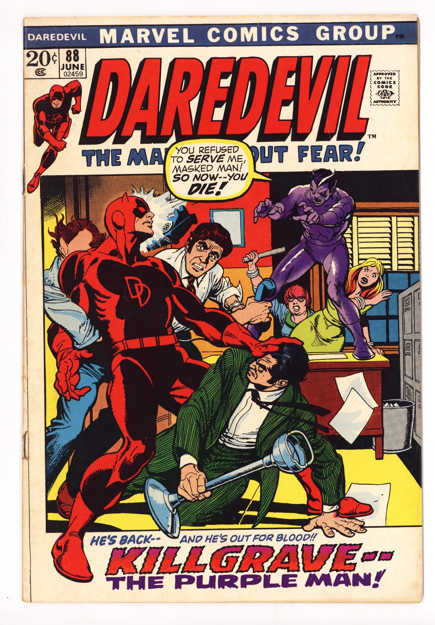 Daredevil Vol 1 88 FN (6.0) (1972) 