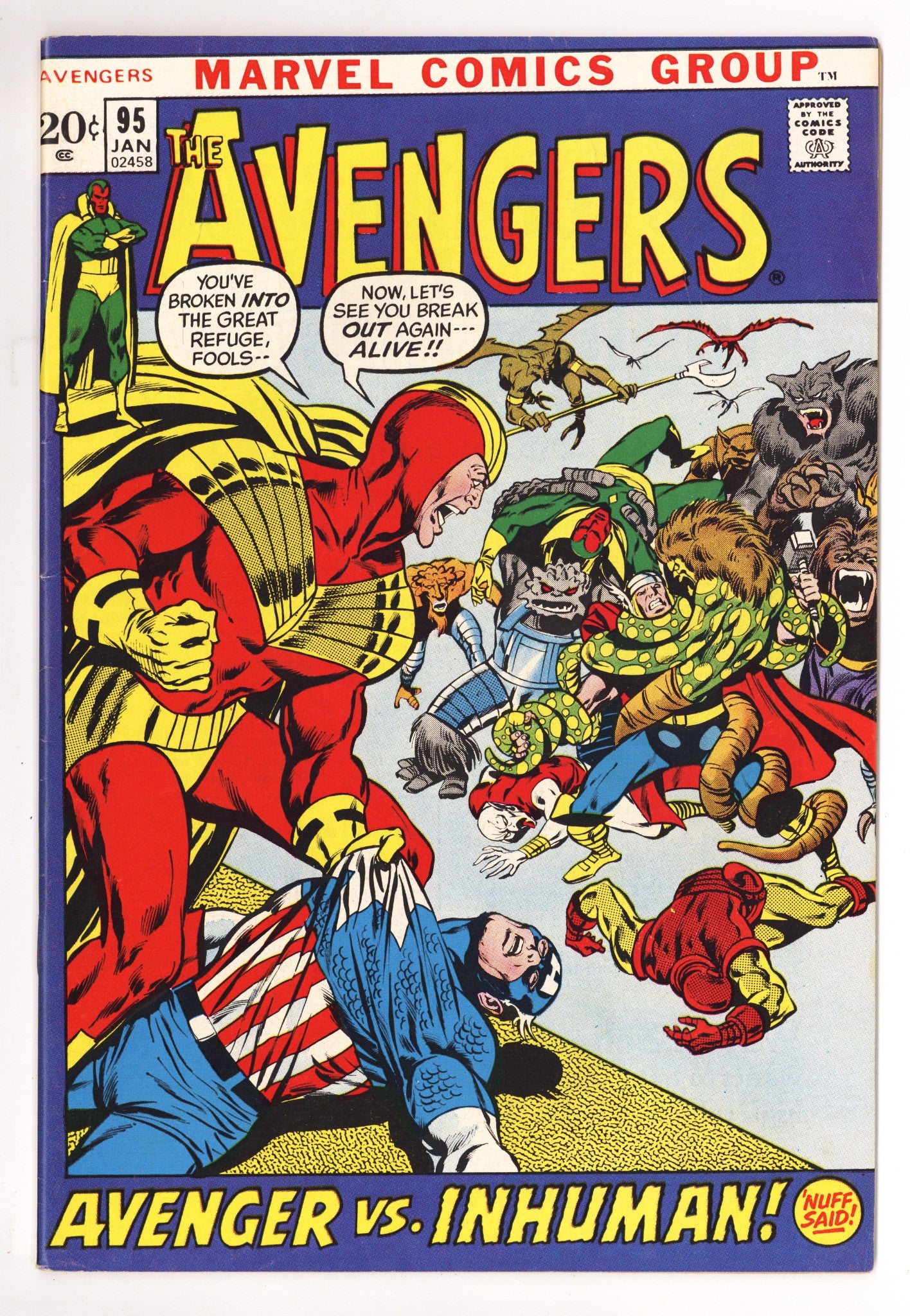 The Avengers Vol 1 95 VF- (7.5) (1972) 
