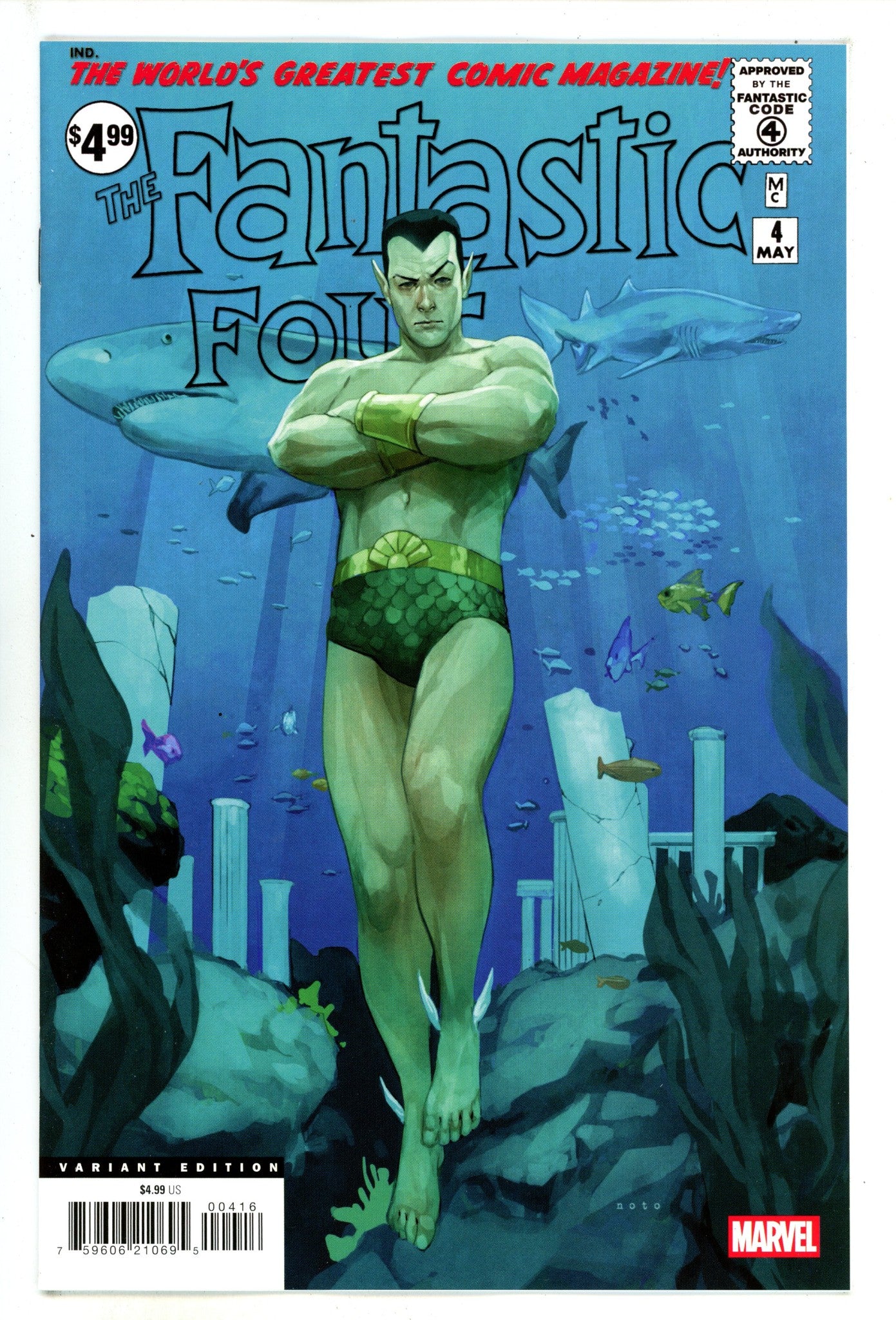 Fantastic Four Vol 1 4 Noto Facsimile Incentive Variant NM (2025)