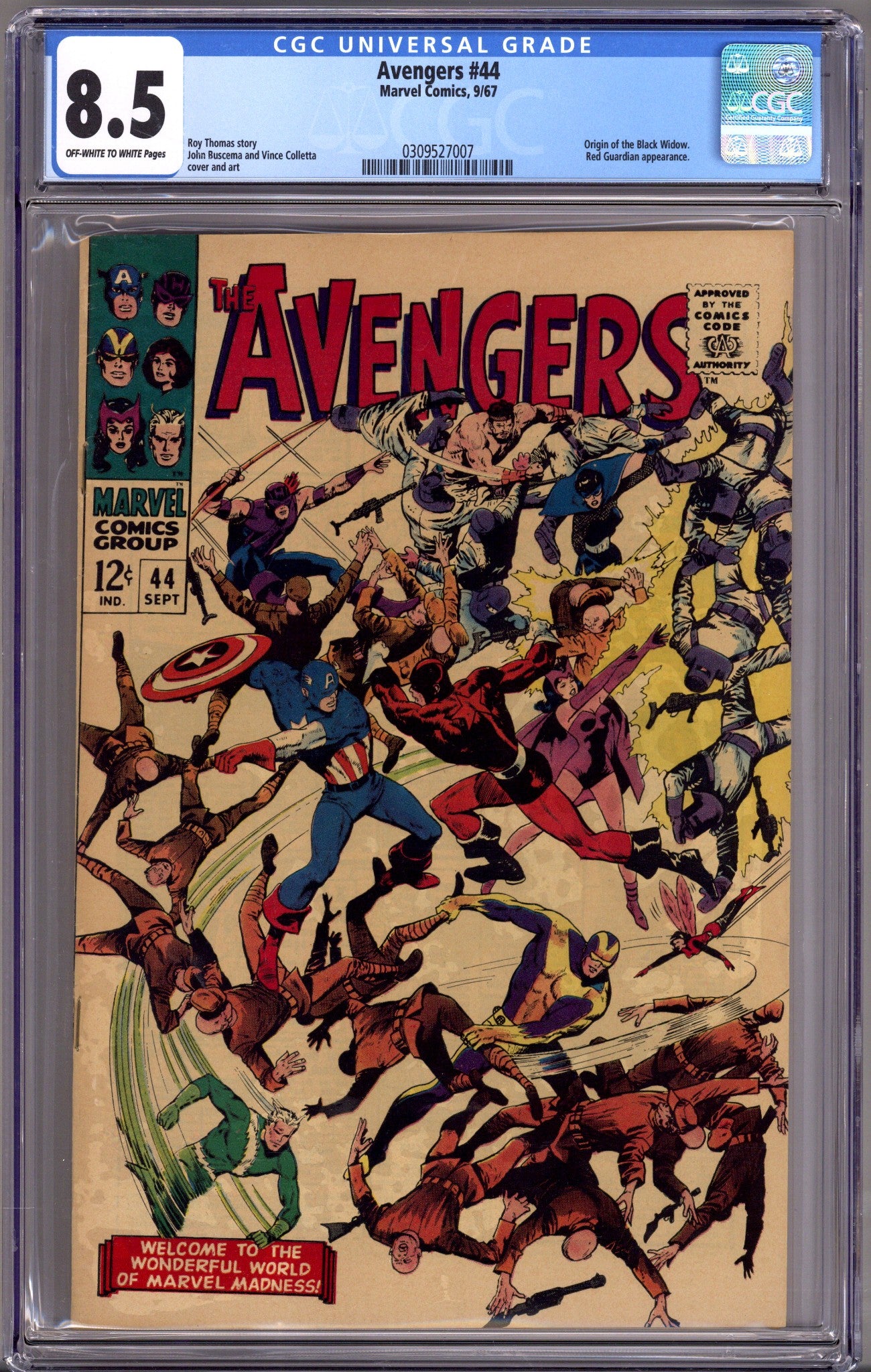 The Avengers Vol 1 44 CGC 8.5 (VF+) (1967) 