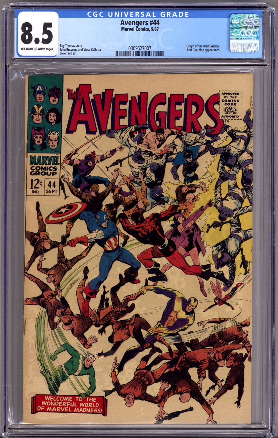 The Avengers Vol 1 44 CGC 8.5 (VF+) (1967) 