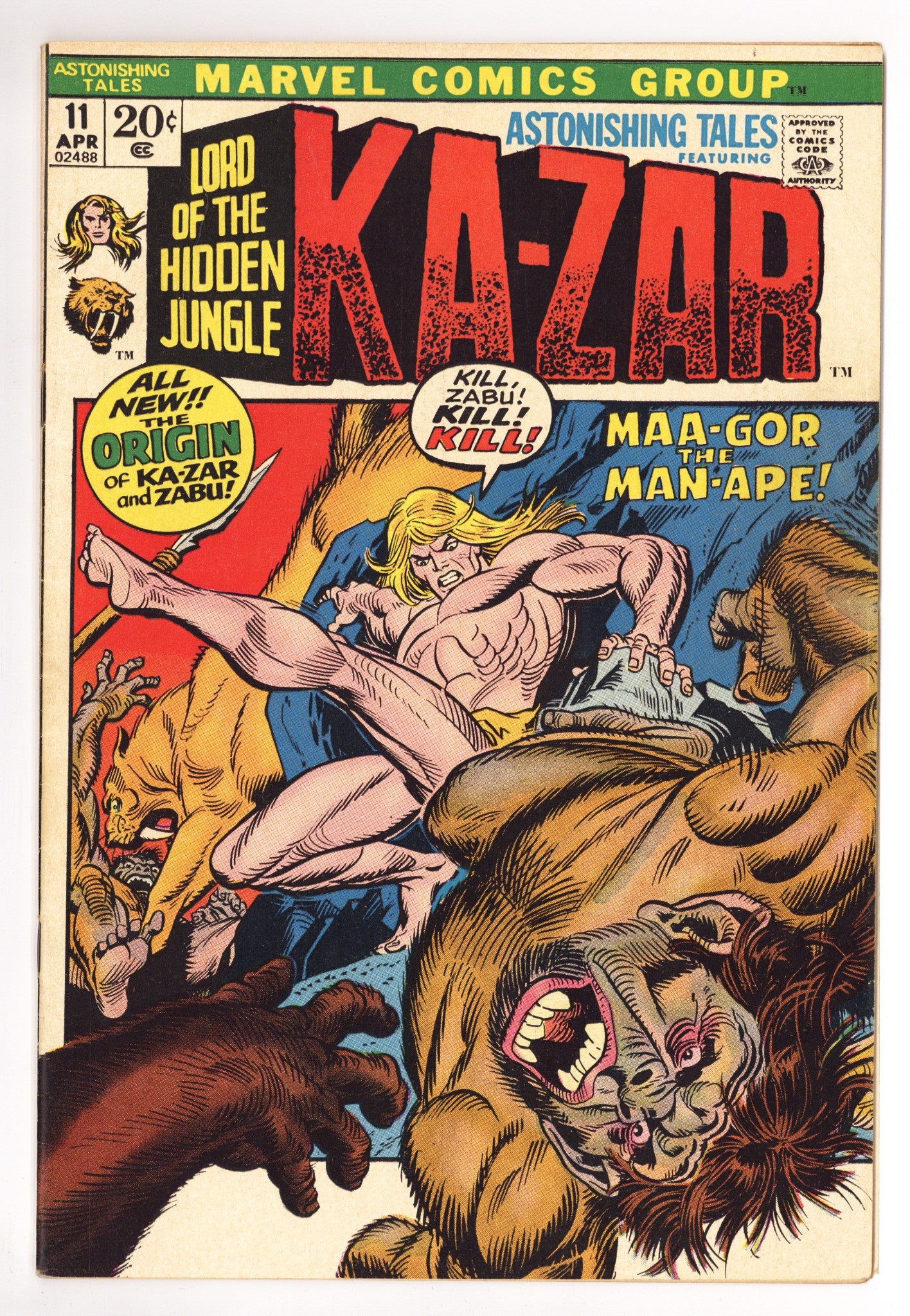 Astonishing Tales Vol 1 11 VG+ (4.5) (1972) 