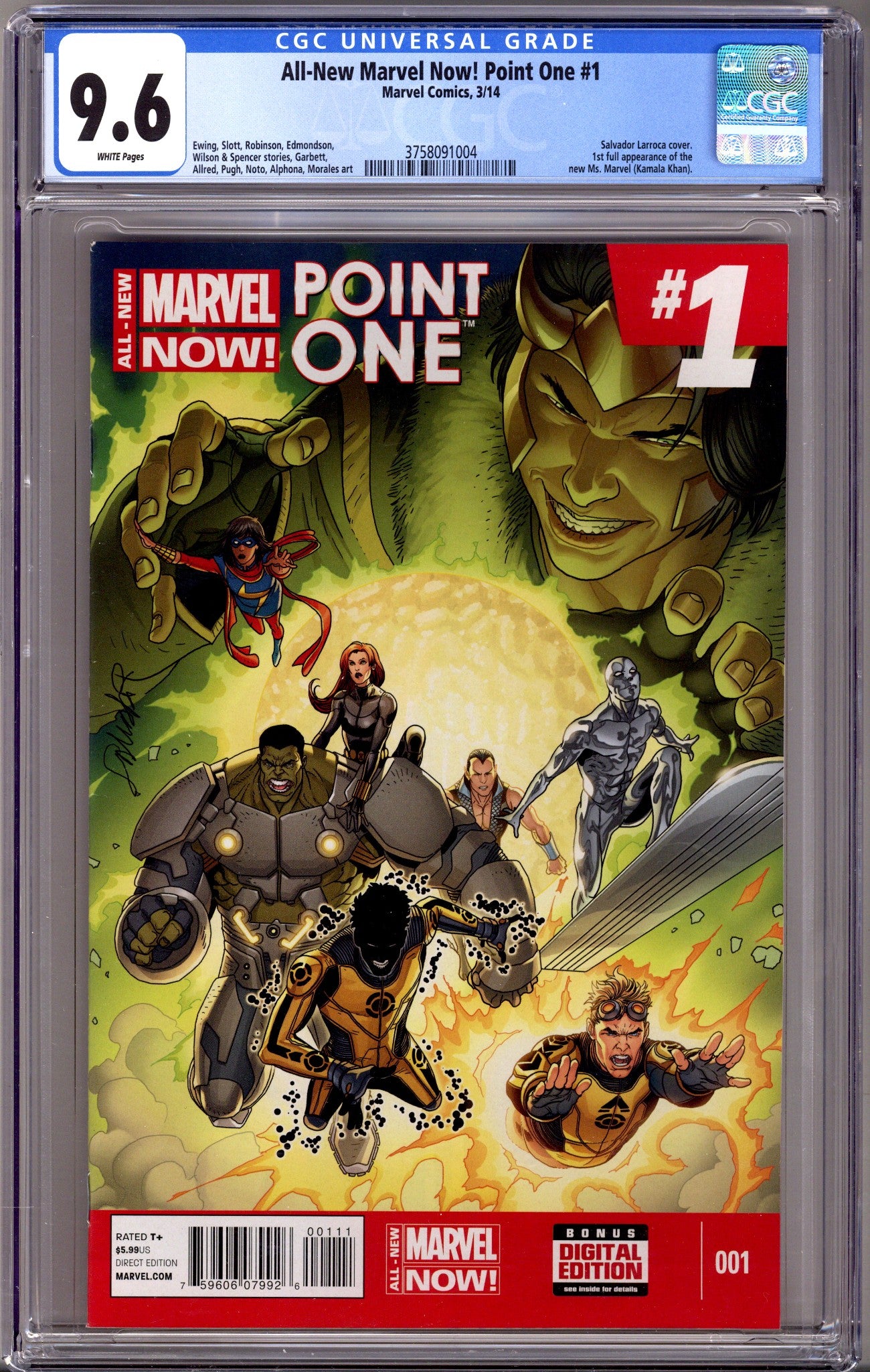 All-New Marvel Now! Point One 1 CGC 9.6 (NM+) (2014) 
