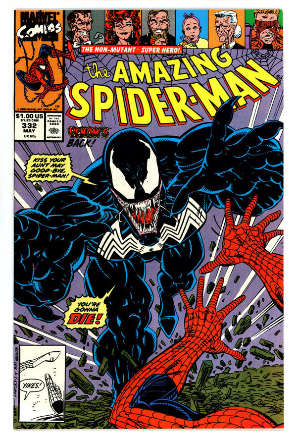 The Amazing Spider-Man Vol 1 332 VF/NM (9.0) (1990)
