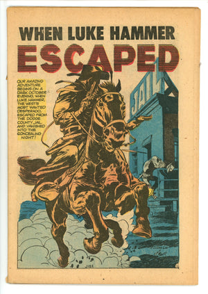 Quick Trigger Western 12 Front Cover Missing (1956)