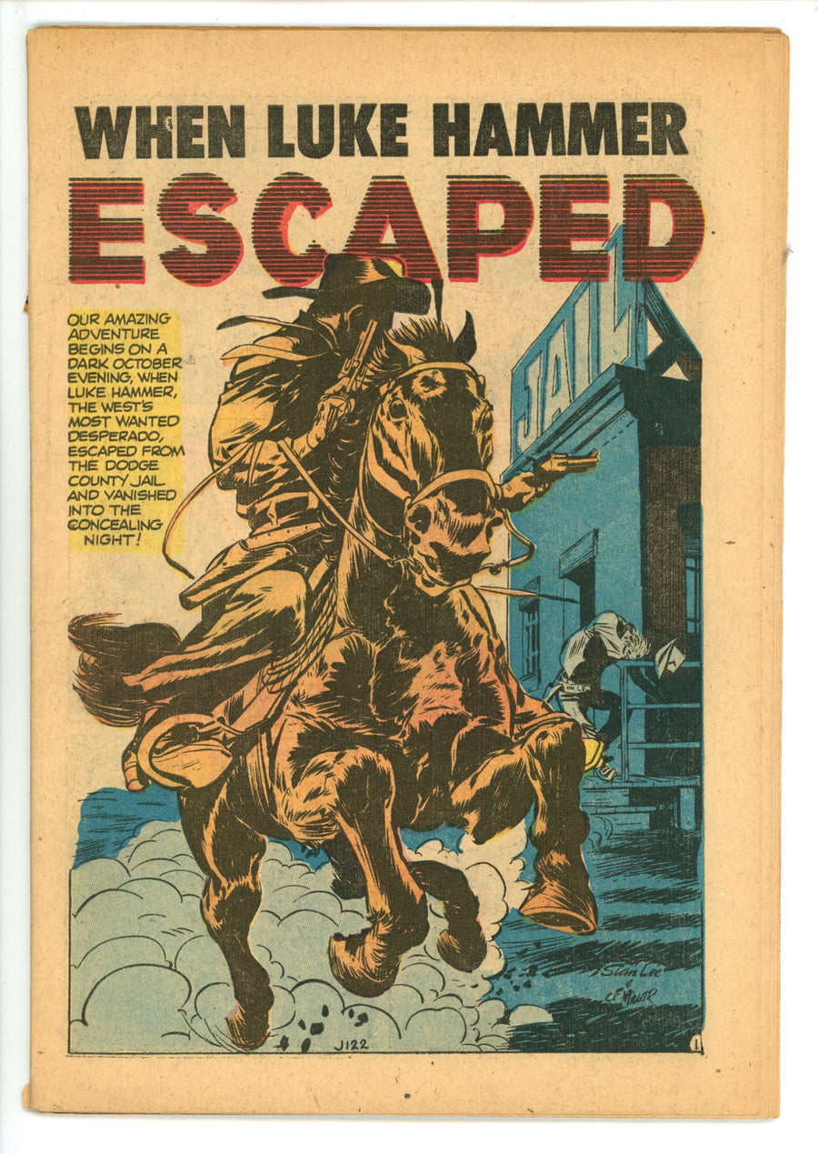 Quick Trigger Western 12 Front Cover Missing (1956)