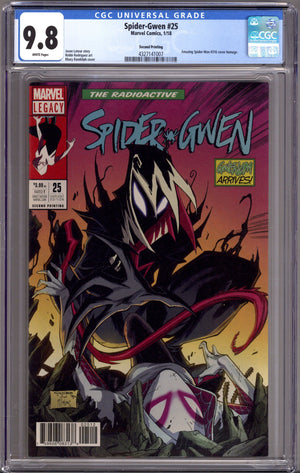 Spider-Gwen Vol 2 25 CGC 9.8 (NM/M)   (2018)     2nd Print