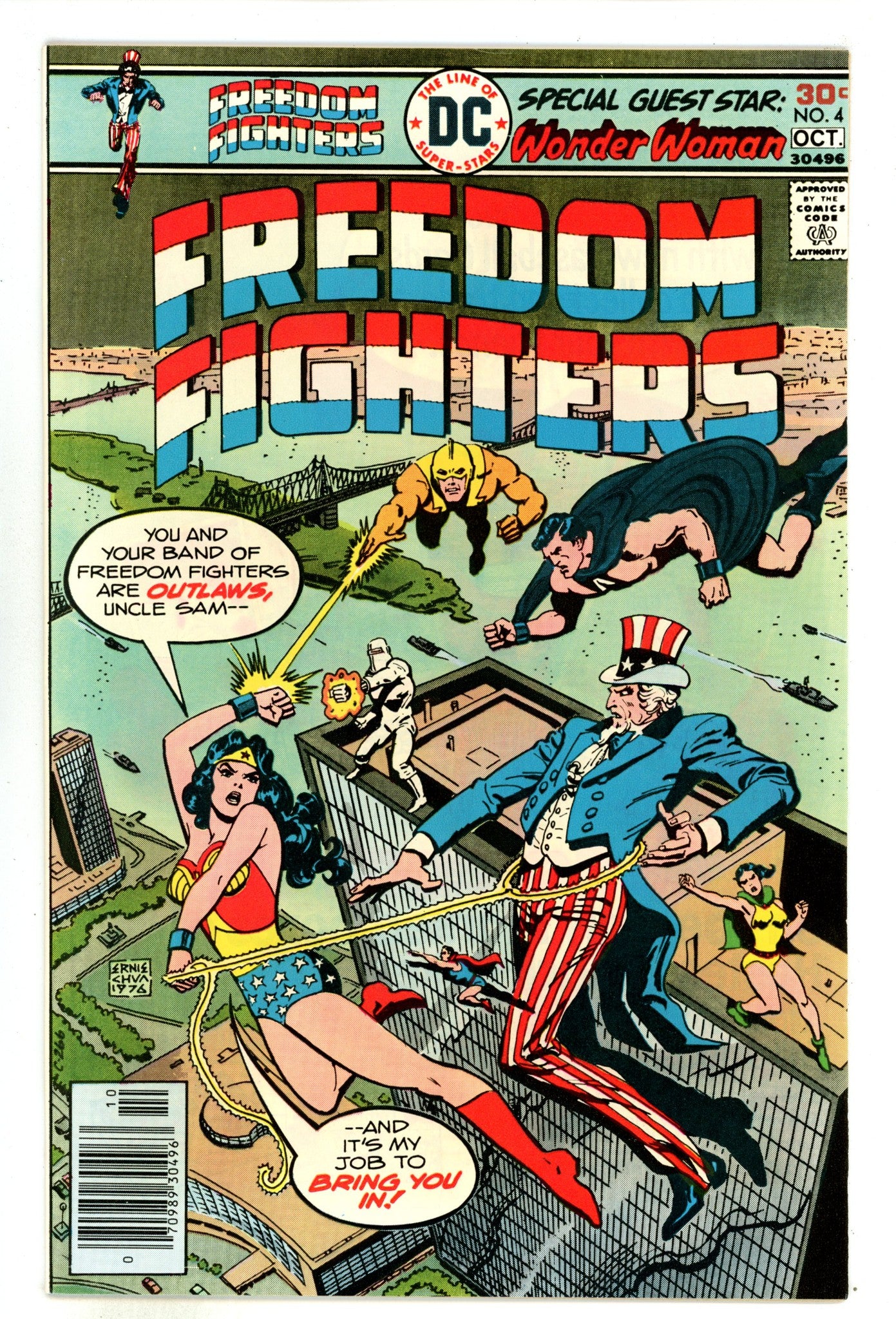 Freedom Fighters Vol 1 4 NM- (9.2) (1976) 