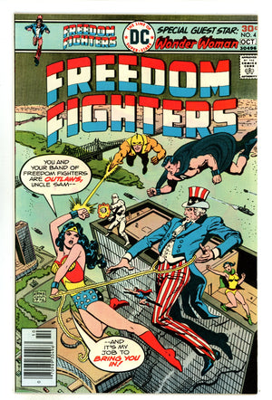 Freedom Fighters Vol 1 4 NM- (9.2) (1976) 