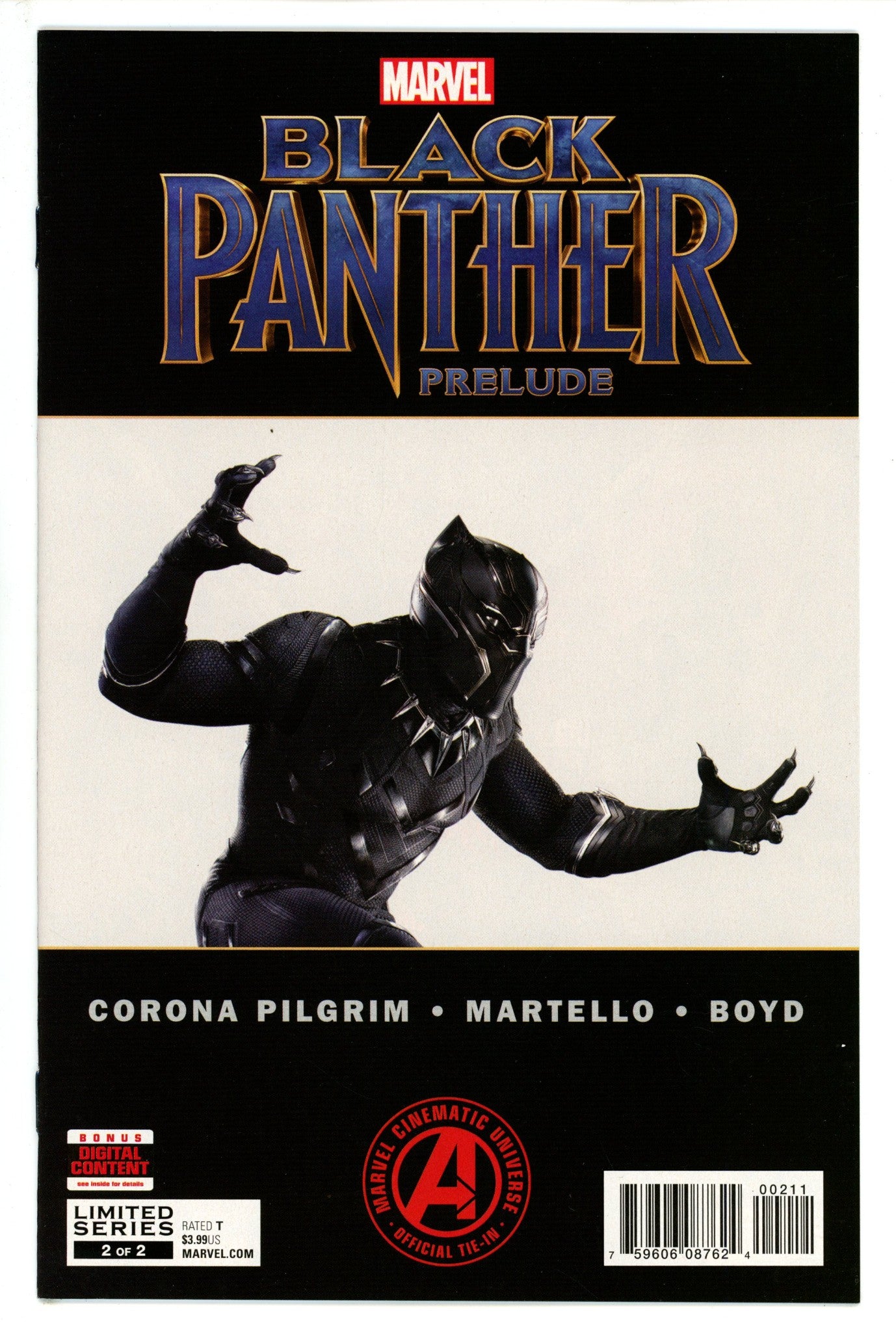 Black Panther Prelude 2 NM- (9.2) (2017) 