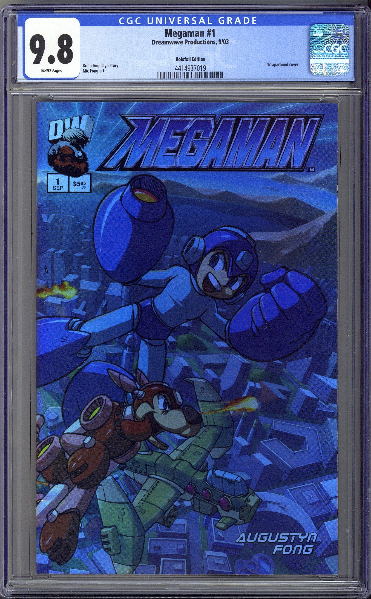 Mega Man 1 CGC 9.8 (NM/M) (2003) Holofoil Variant 